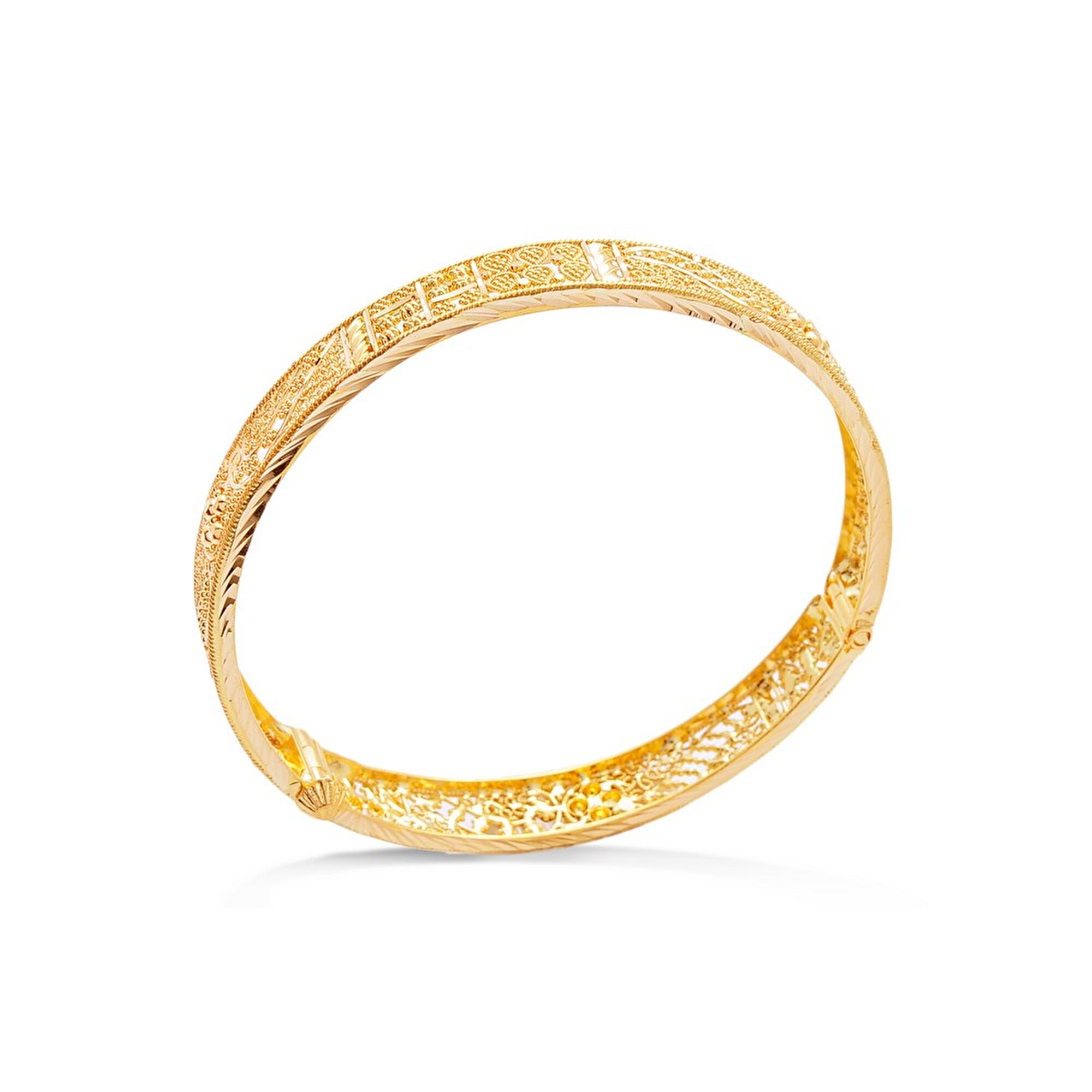 22 Ayar Sarı Altın Hint Bilezik