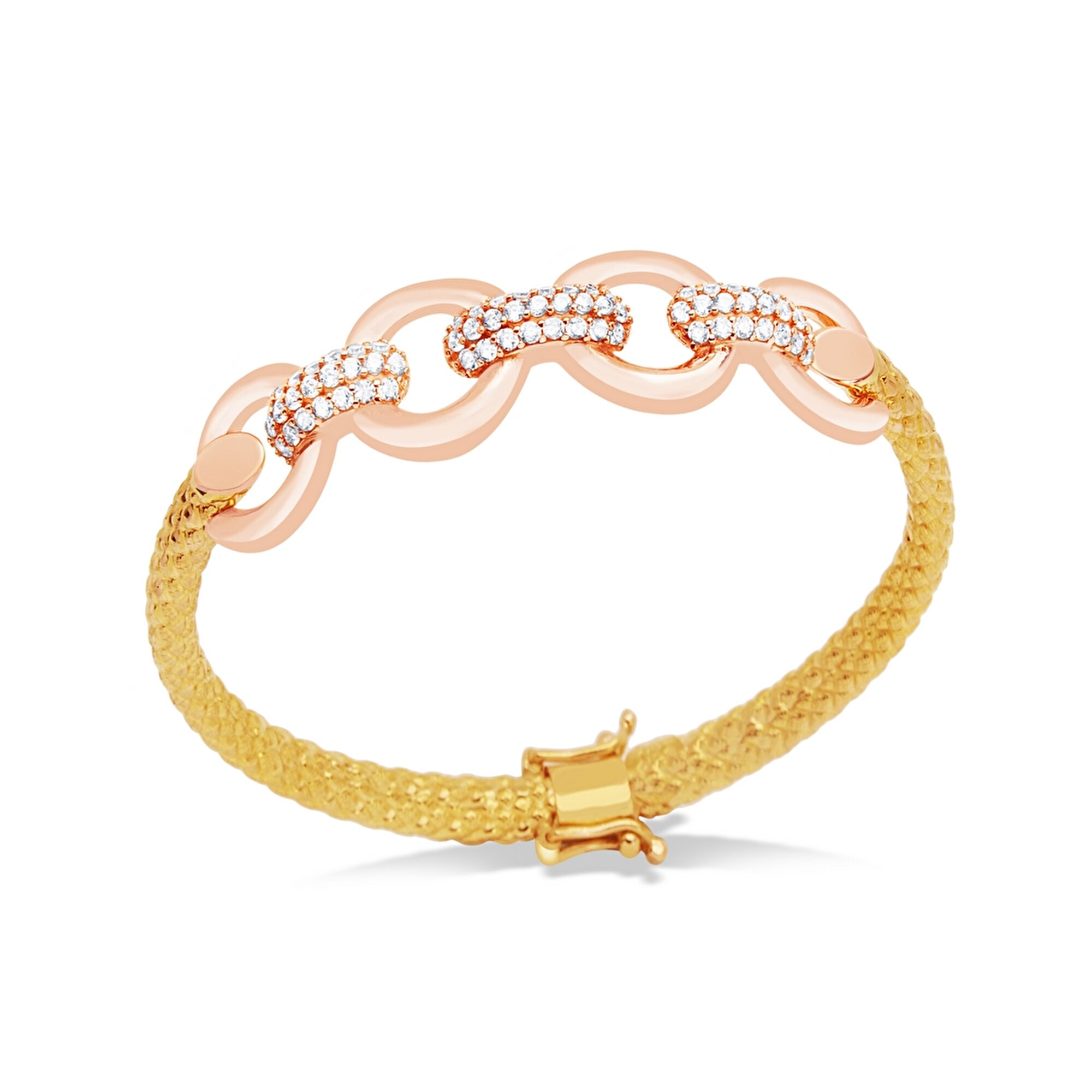 22 Ayar Sarı Altın Kelepçe Bilezik