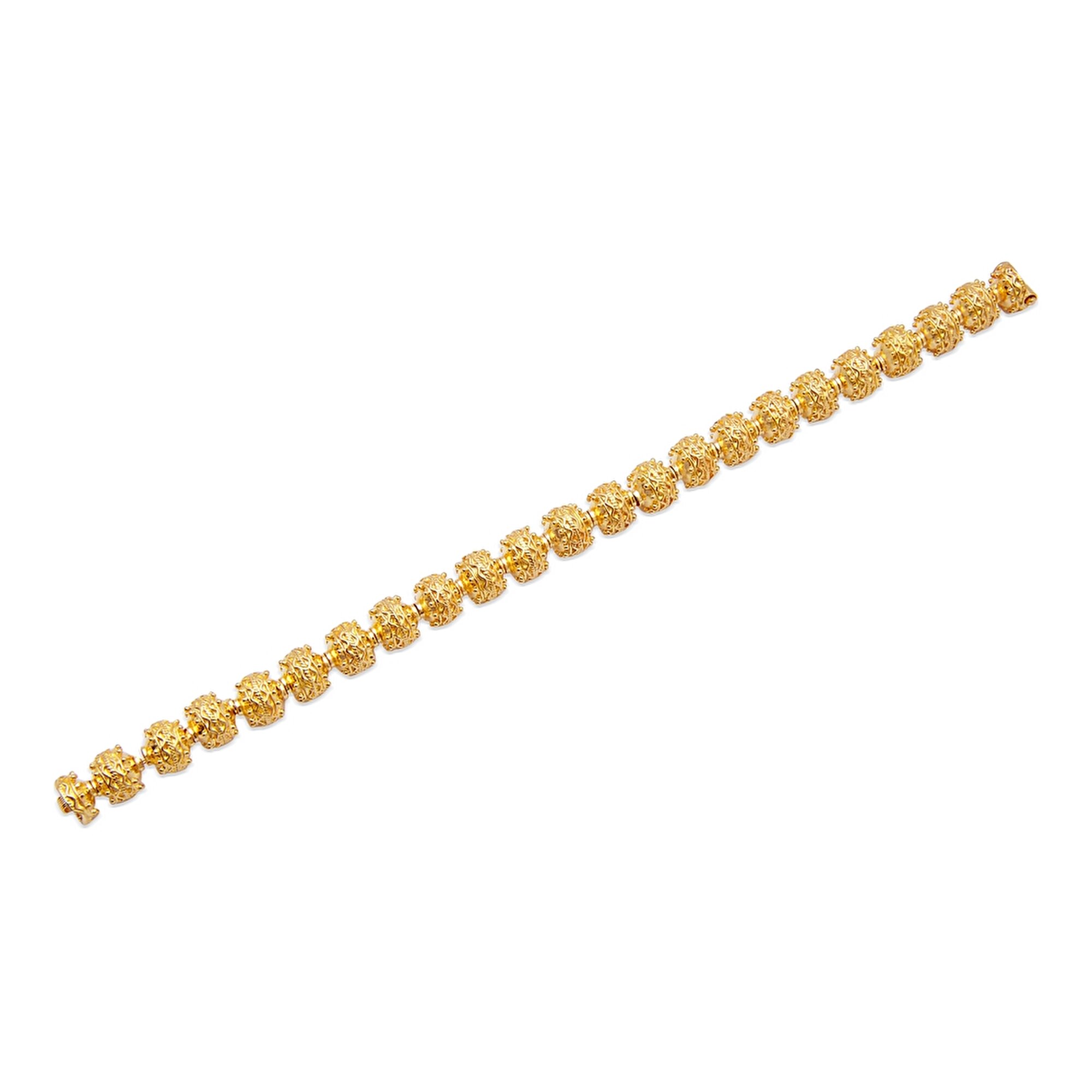 22 Ayar Sarı Altın Toplu Bileklik