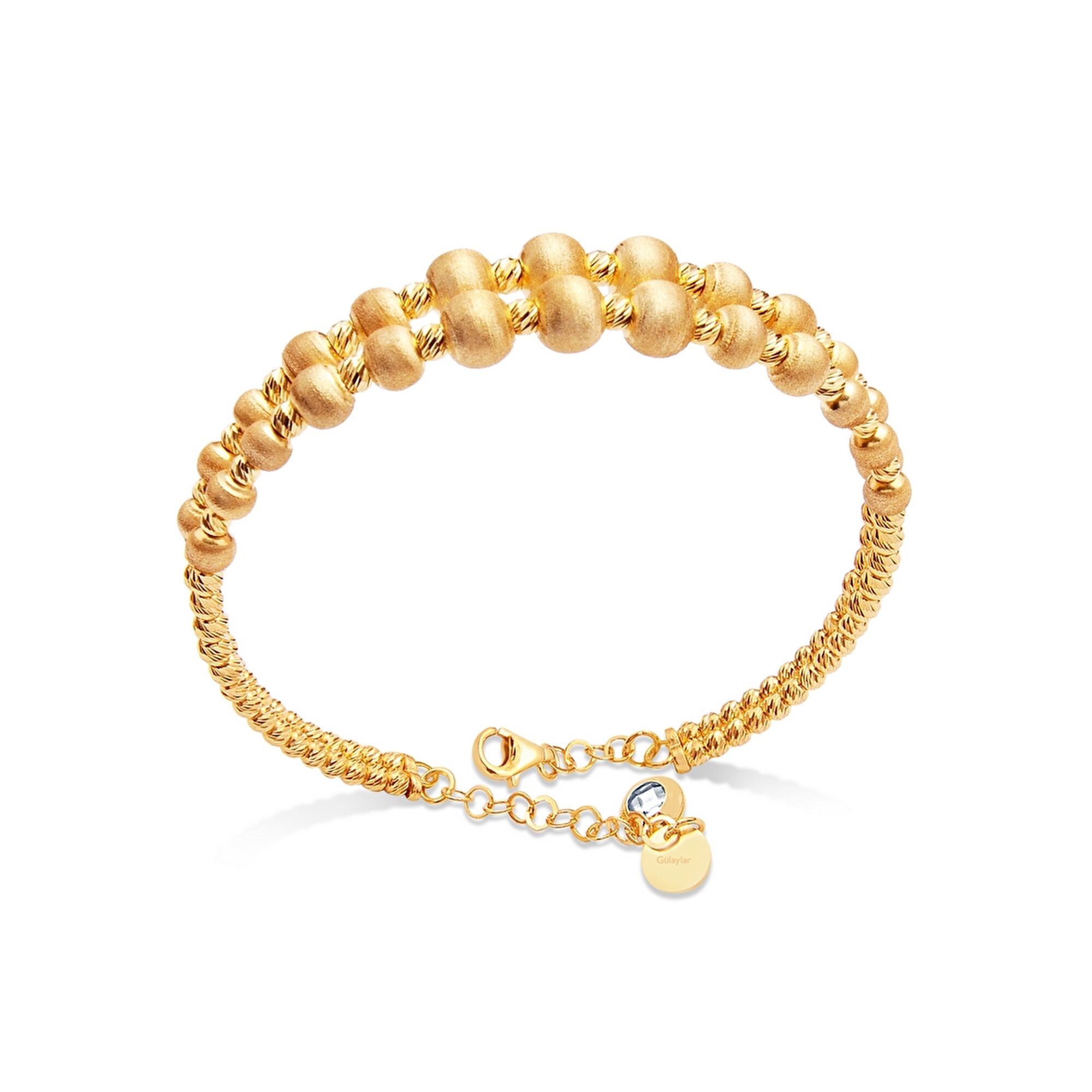 22 Ayar Sarı Altın Dorika Bilezik