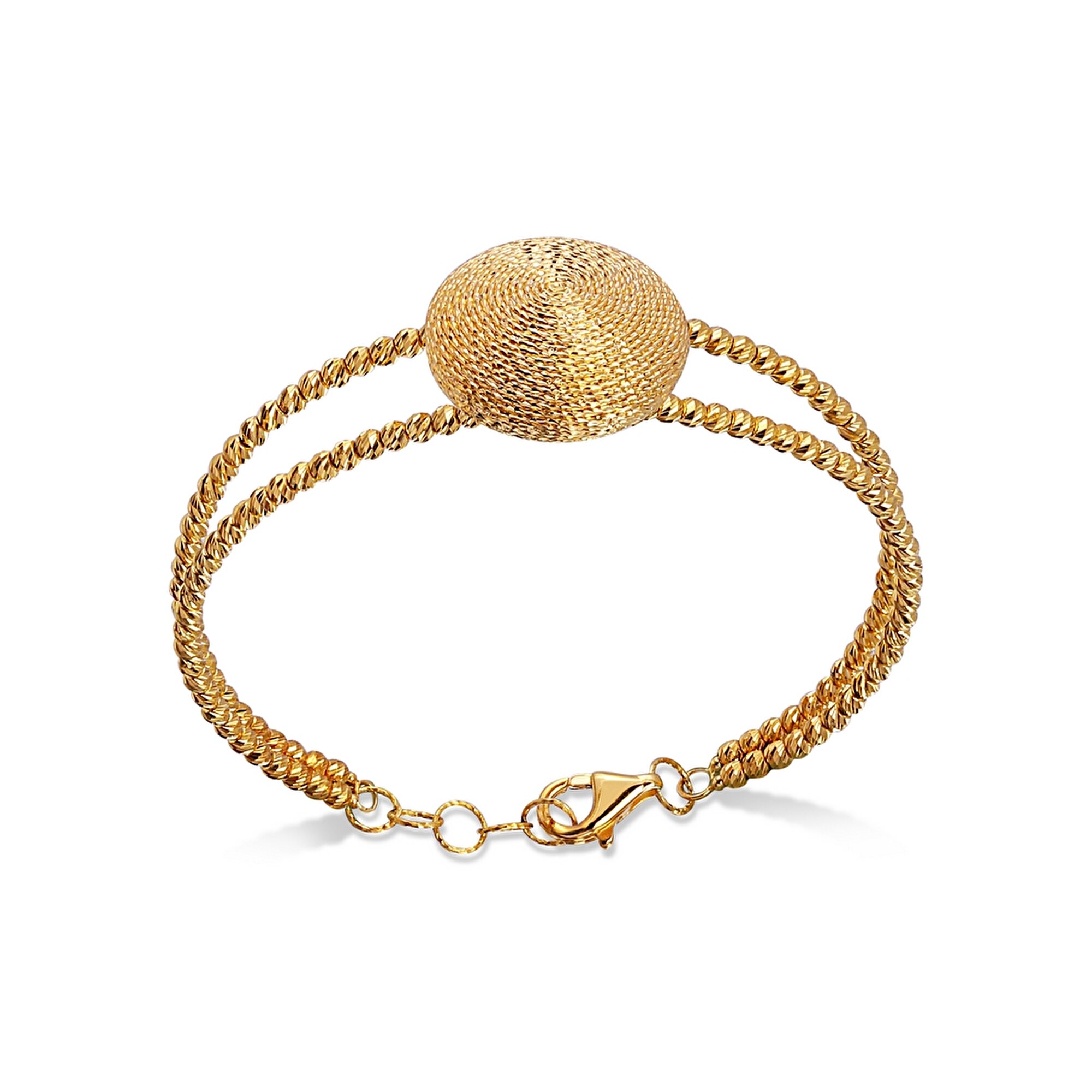 22 Ayar Sarı Altın Dorika Bilezik