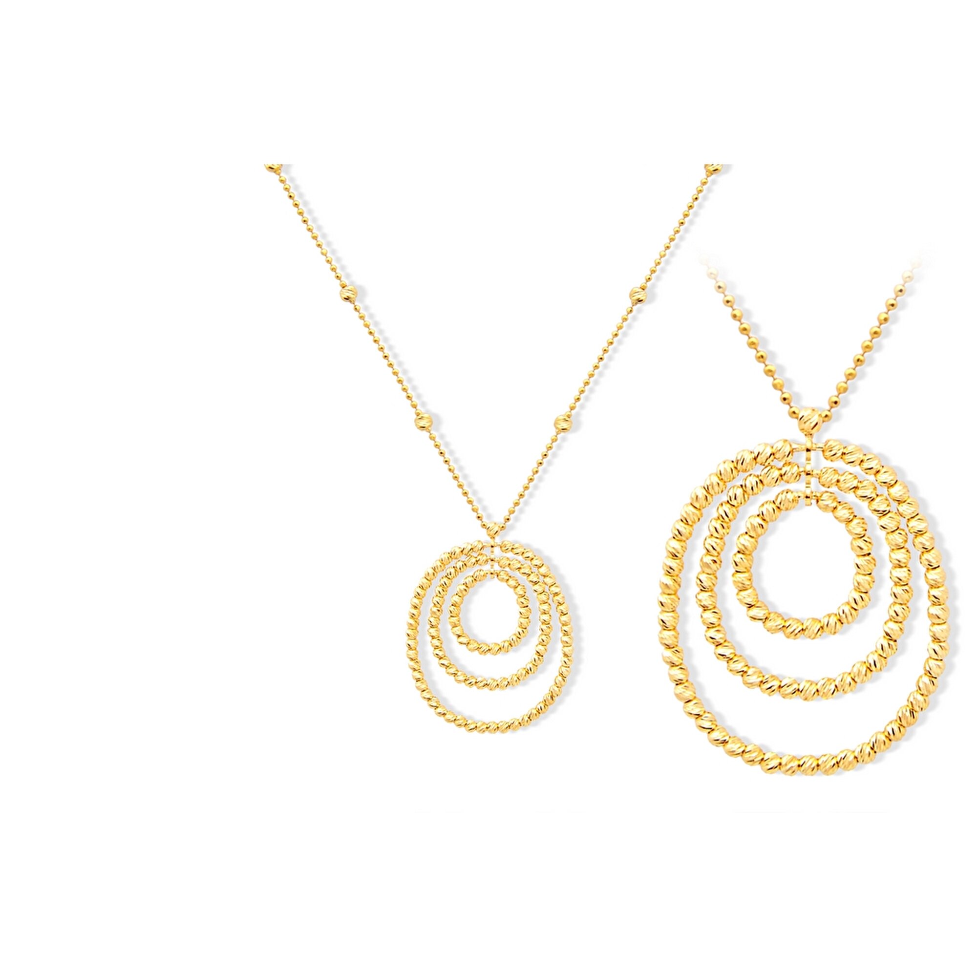 22 Ayar Sarı Altın Dorika Kolye