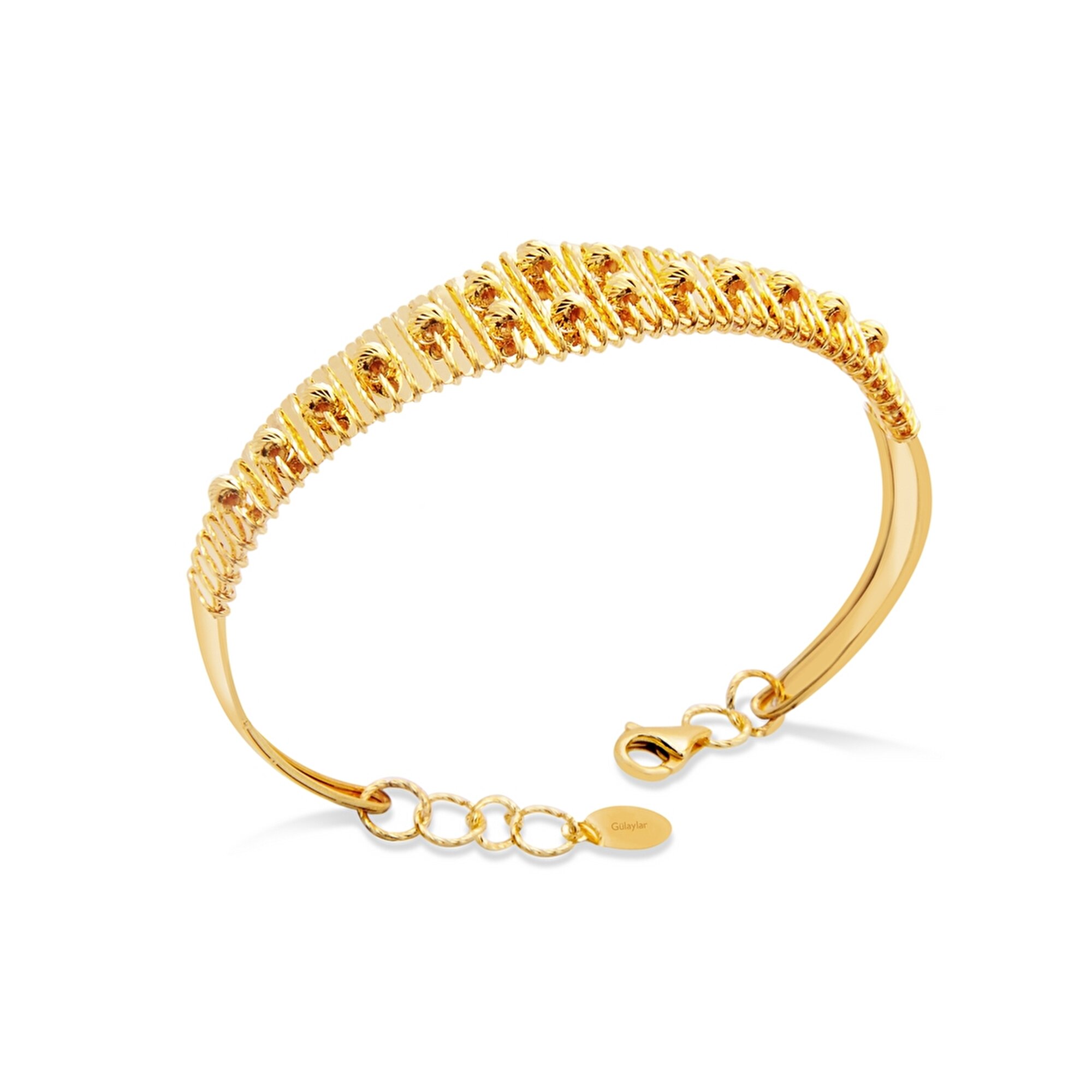 22 Ayar Sarı Altın Trend Bilezik
