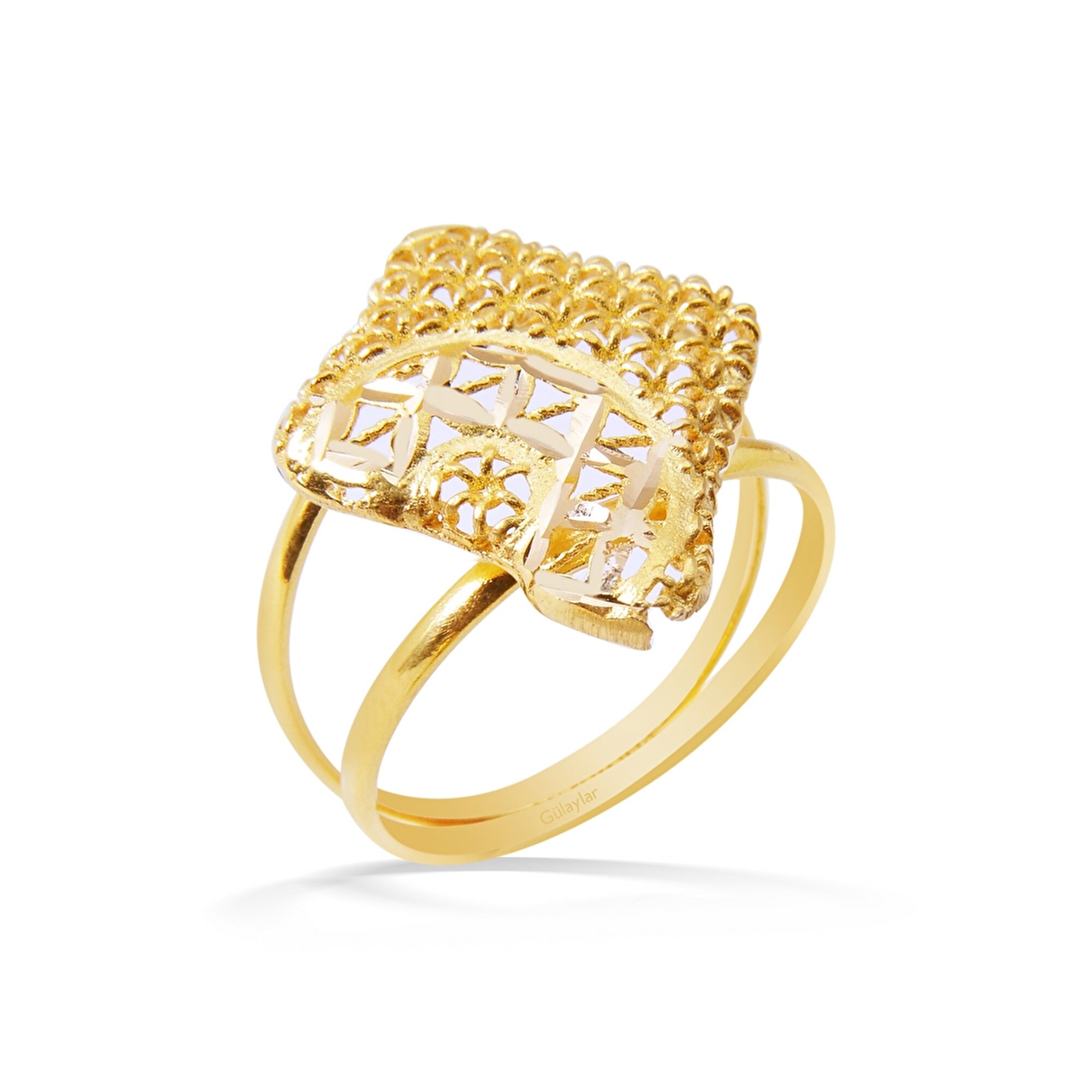 22 Ayar Sarı Altın Taşsız Yüzük