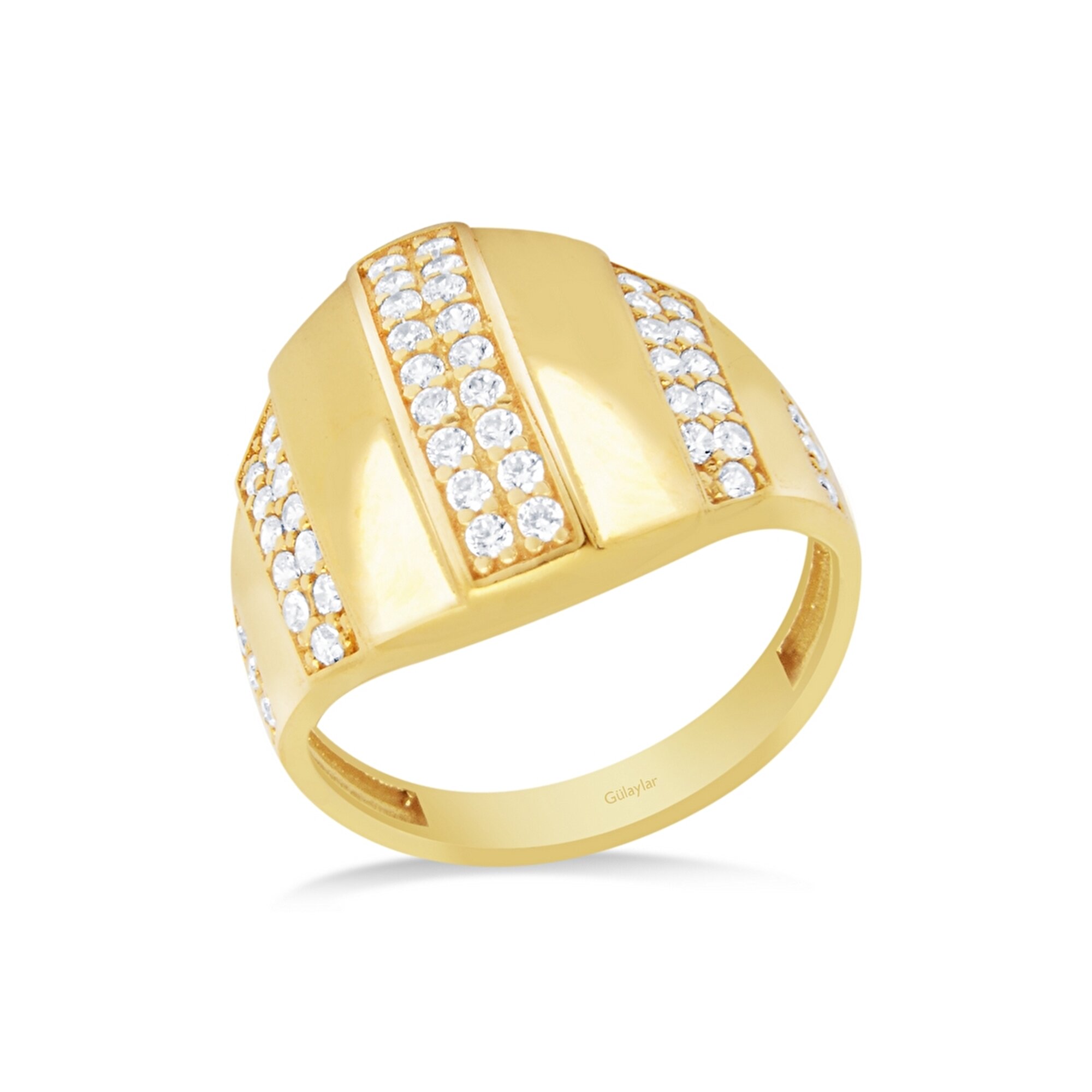 22 Ayar Sarı Altın Trend Yüzük