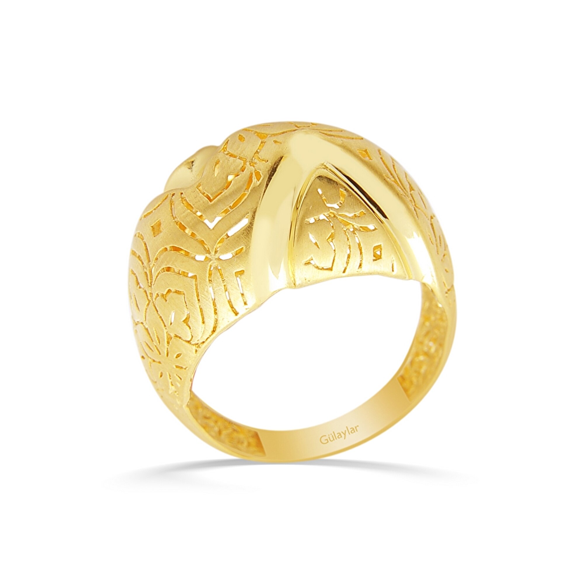 22 Ayar Sarı Altın Taşsız Yüzük