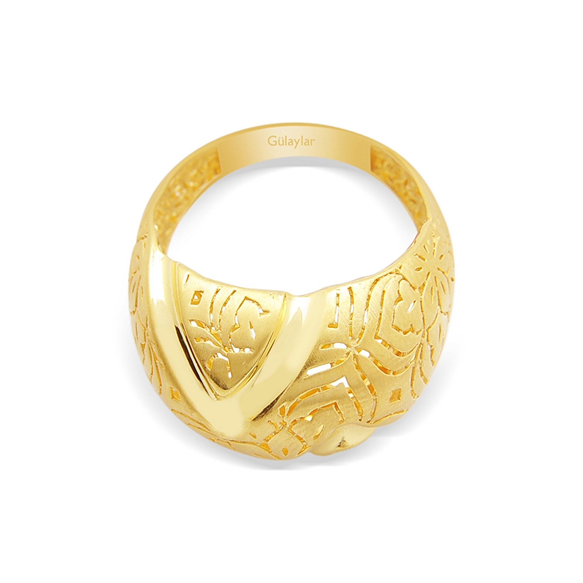 22 Ayar Sarı Altın Taşsız Yüzük