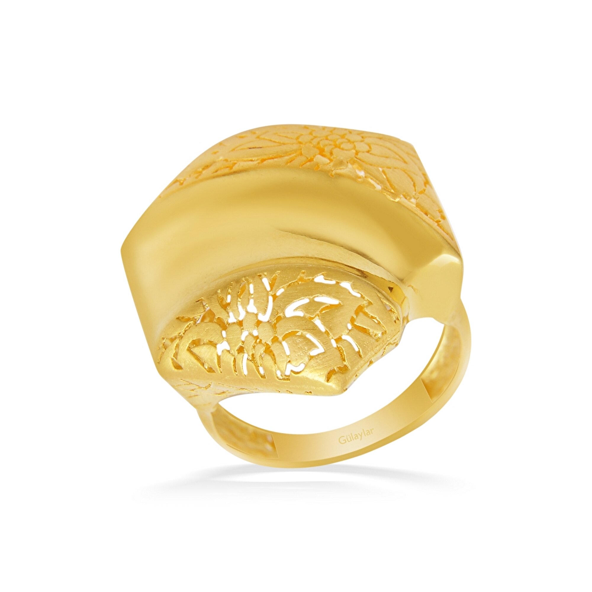 22 Ayar Sarı Altın Taşsız Yüzük