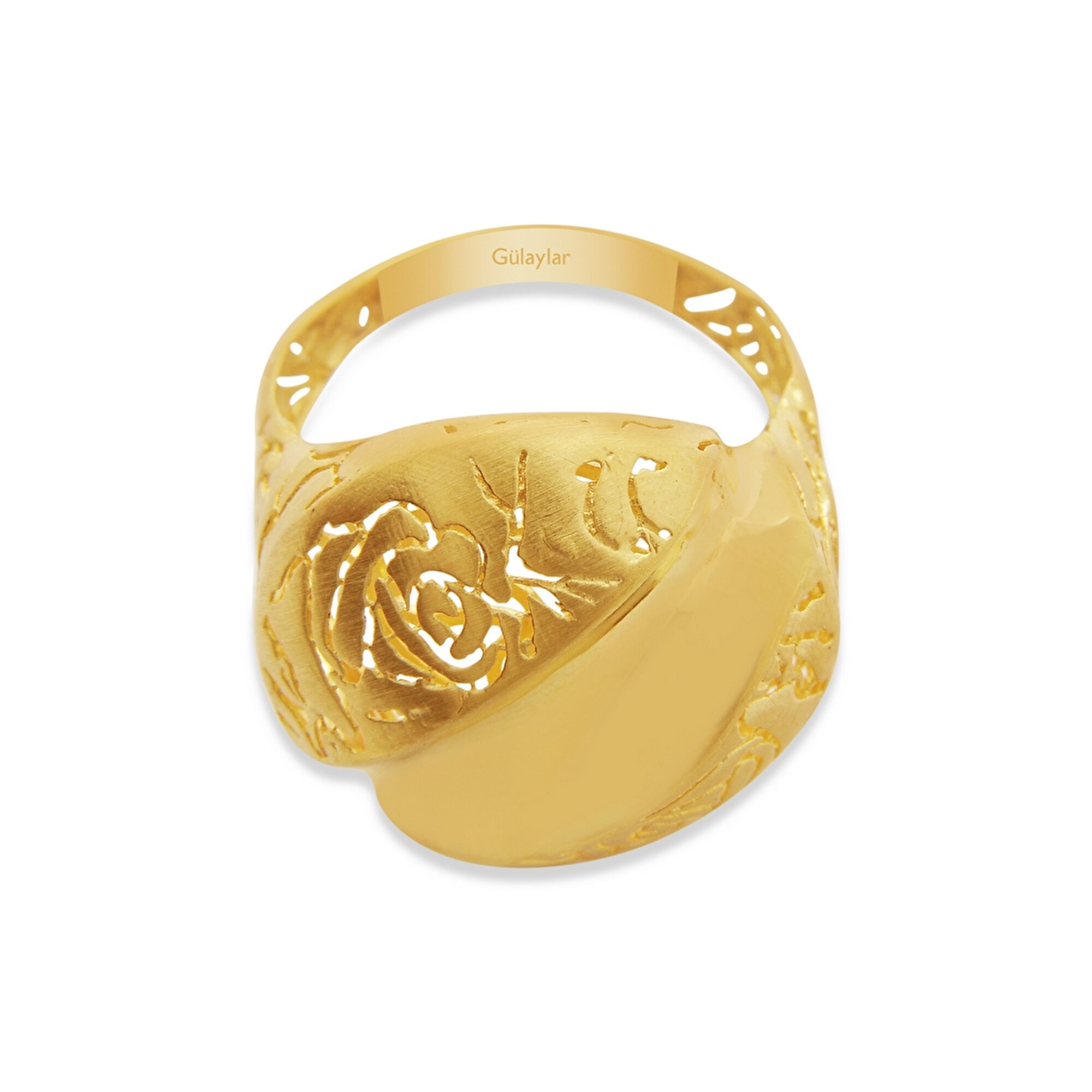 22 Ayar Sarı Altın Taşsız Yüzük