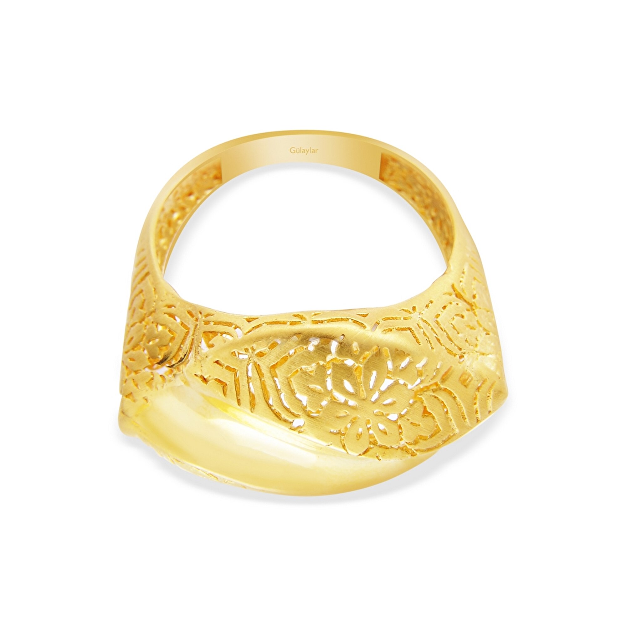 22 Ayar Sarı Altın Trend Yüzük