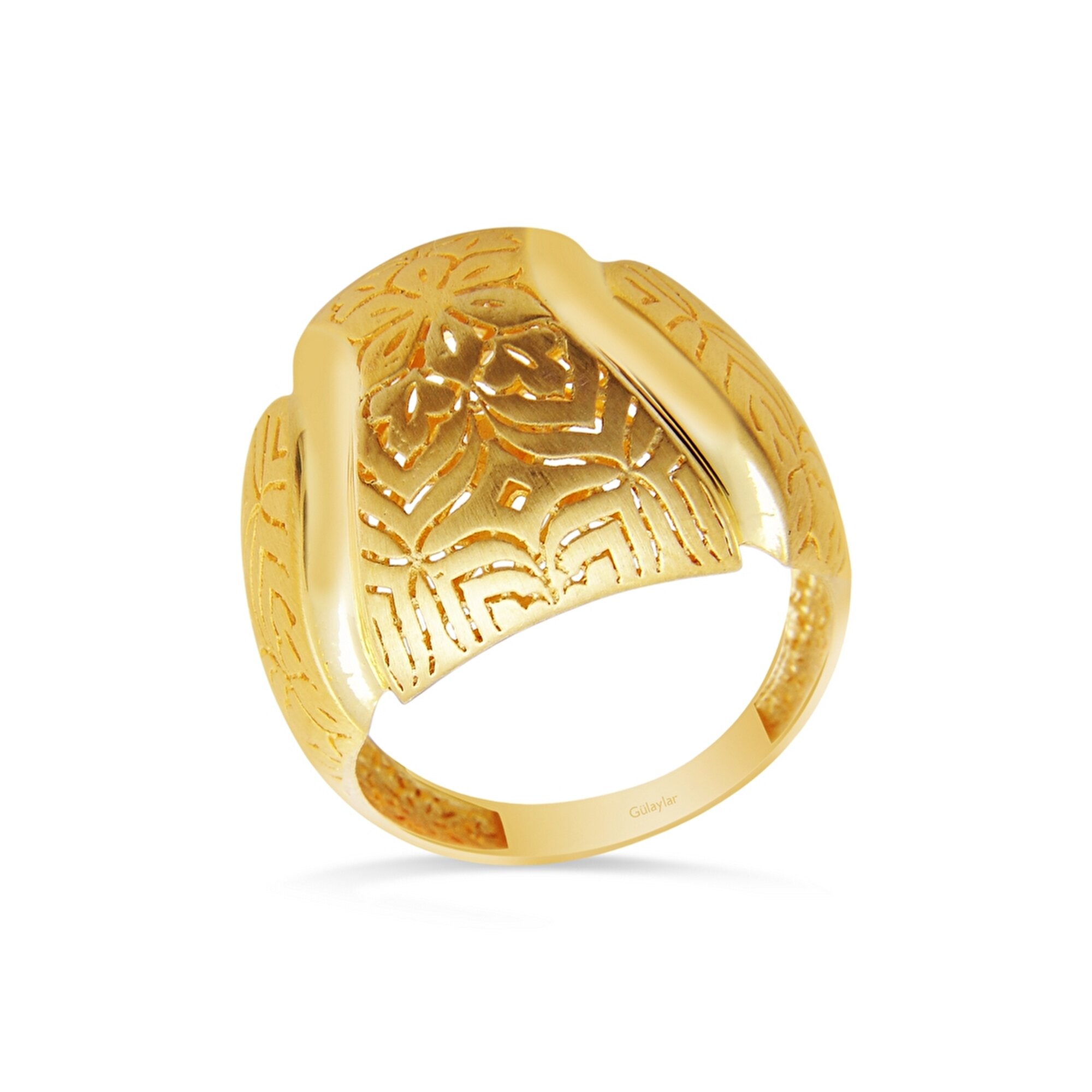 22 Ayar Sarı Altın Trend Yüzük