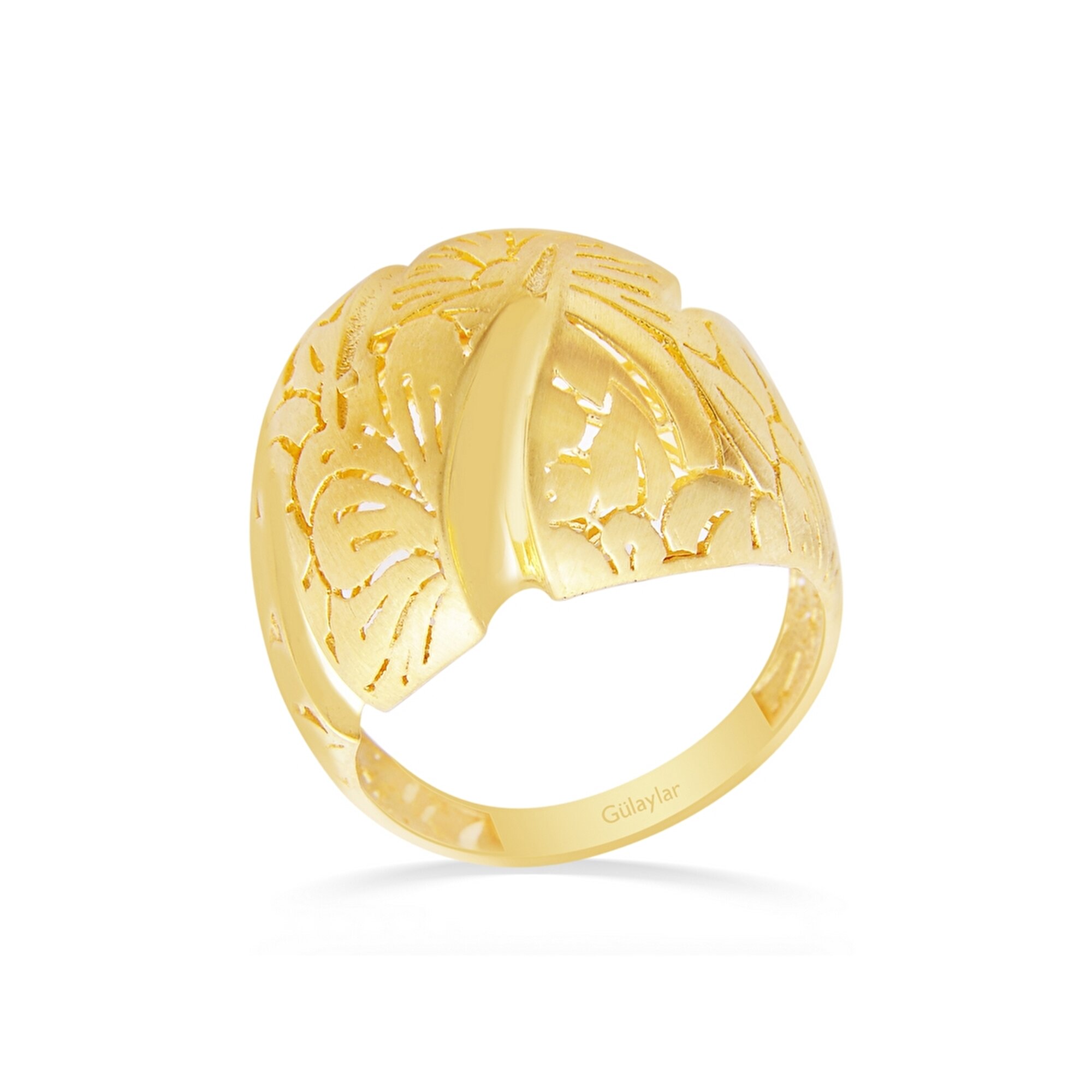 22 Ayar Sarı Altın Taşsız Yüzük