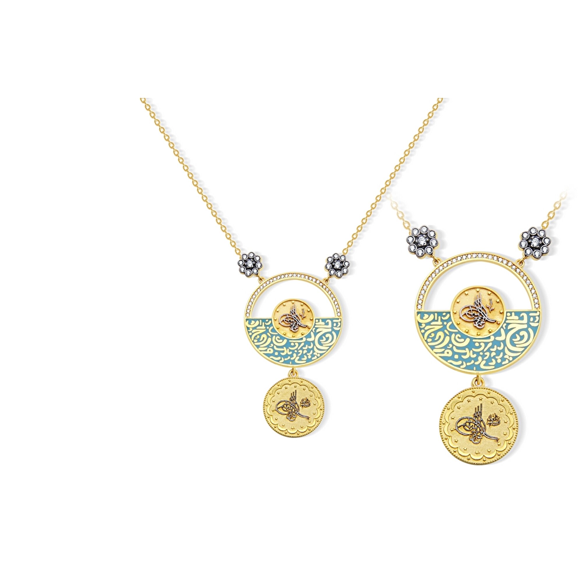 22 Ayar Sarı Altın Tuğra Kolye