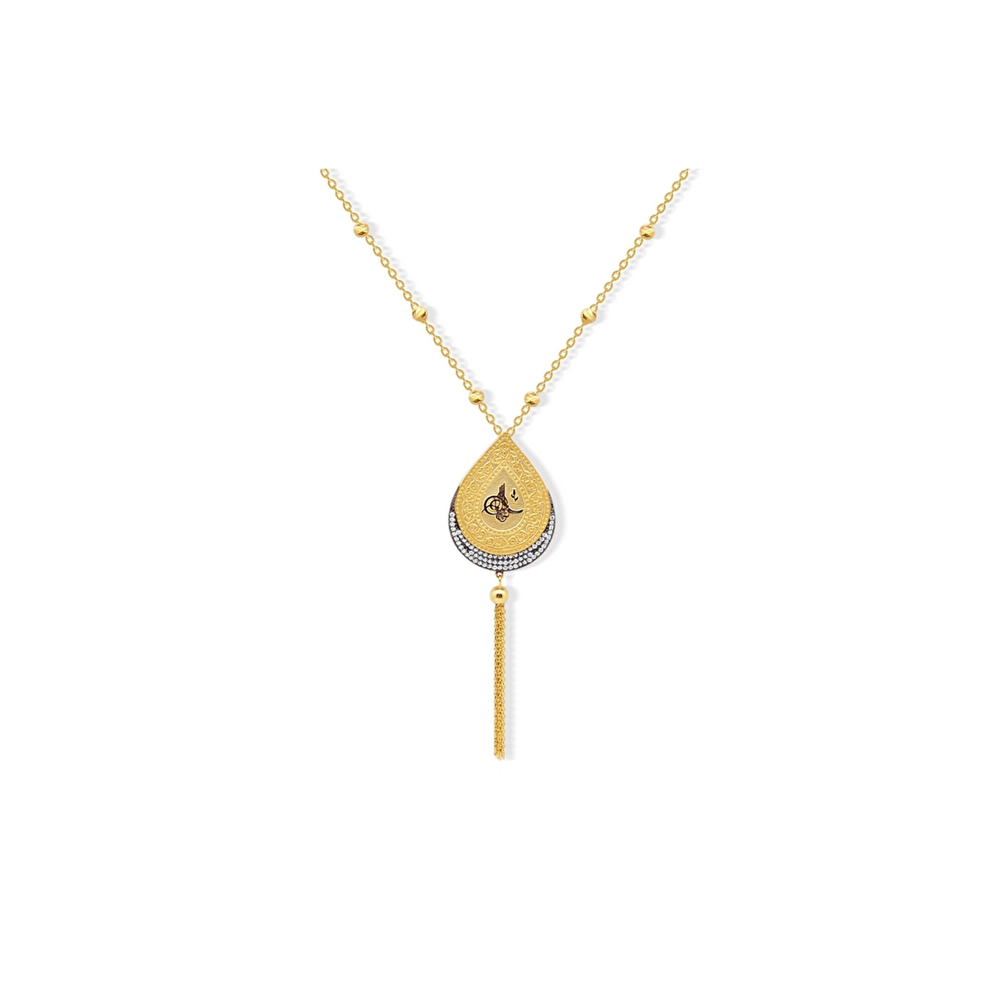 22 Ayar Sarı Altın Tuğra Kolye