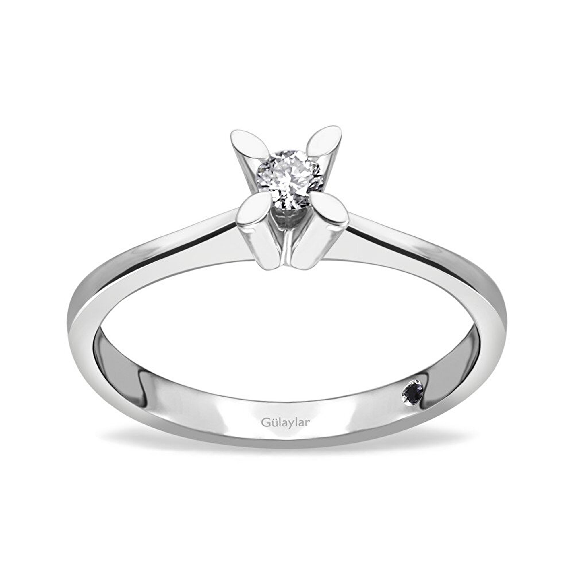 0,11 Karat Tektaş Pırlanta Yüzük