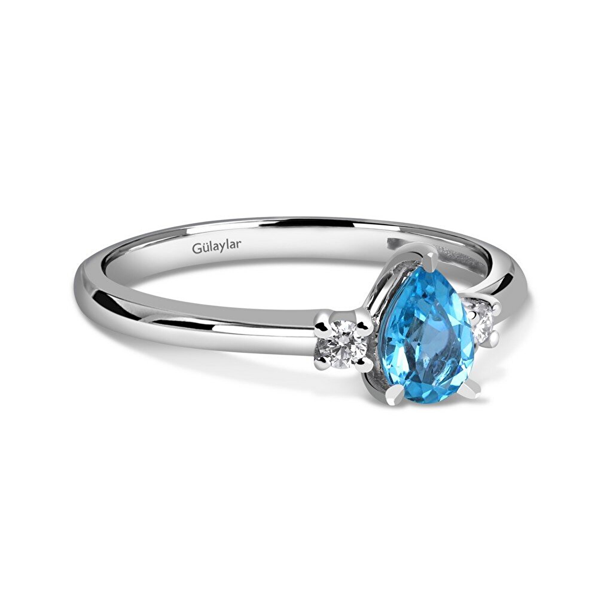 0,54 Karat Renkli Taşlı Pırlanta Yüzük