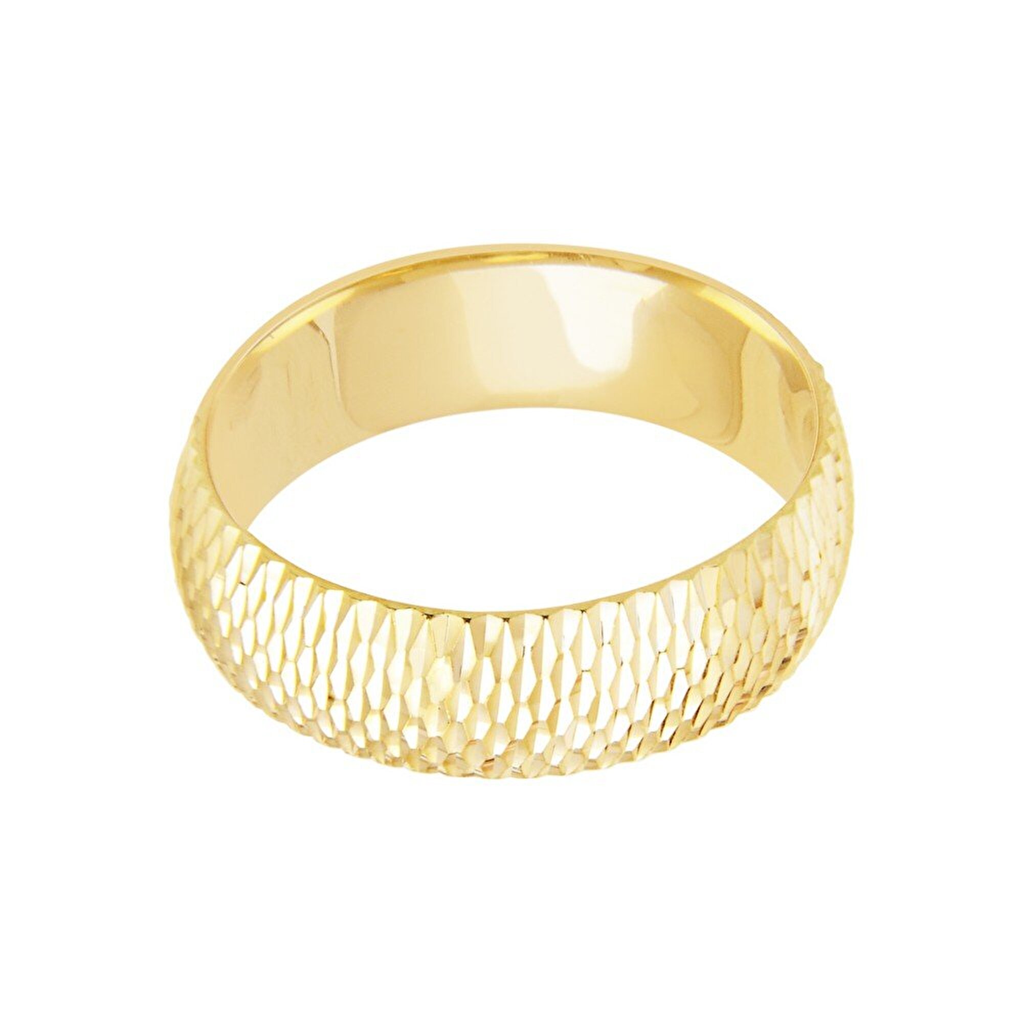 14 Ayar Sarı Altın Modern Alyans