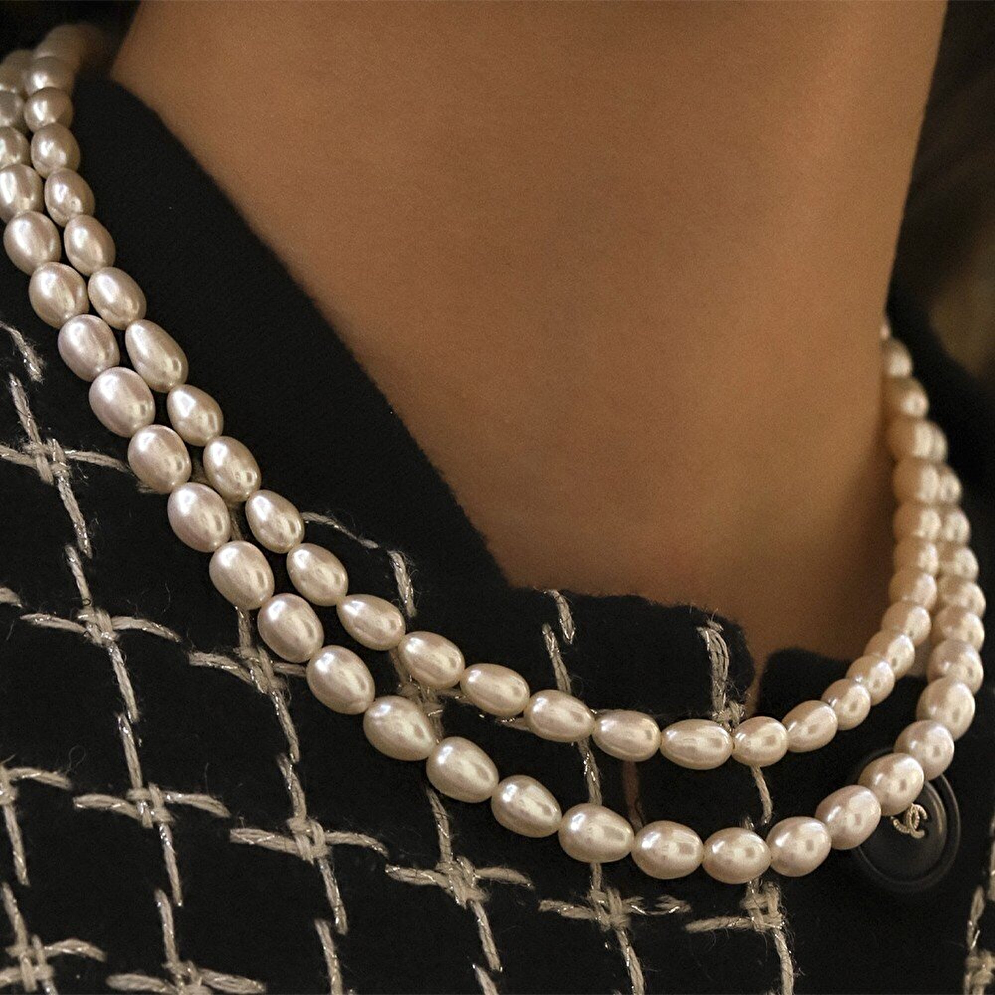 14 Ayar Sarı Altın İnci Gerdanlık