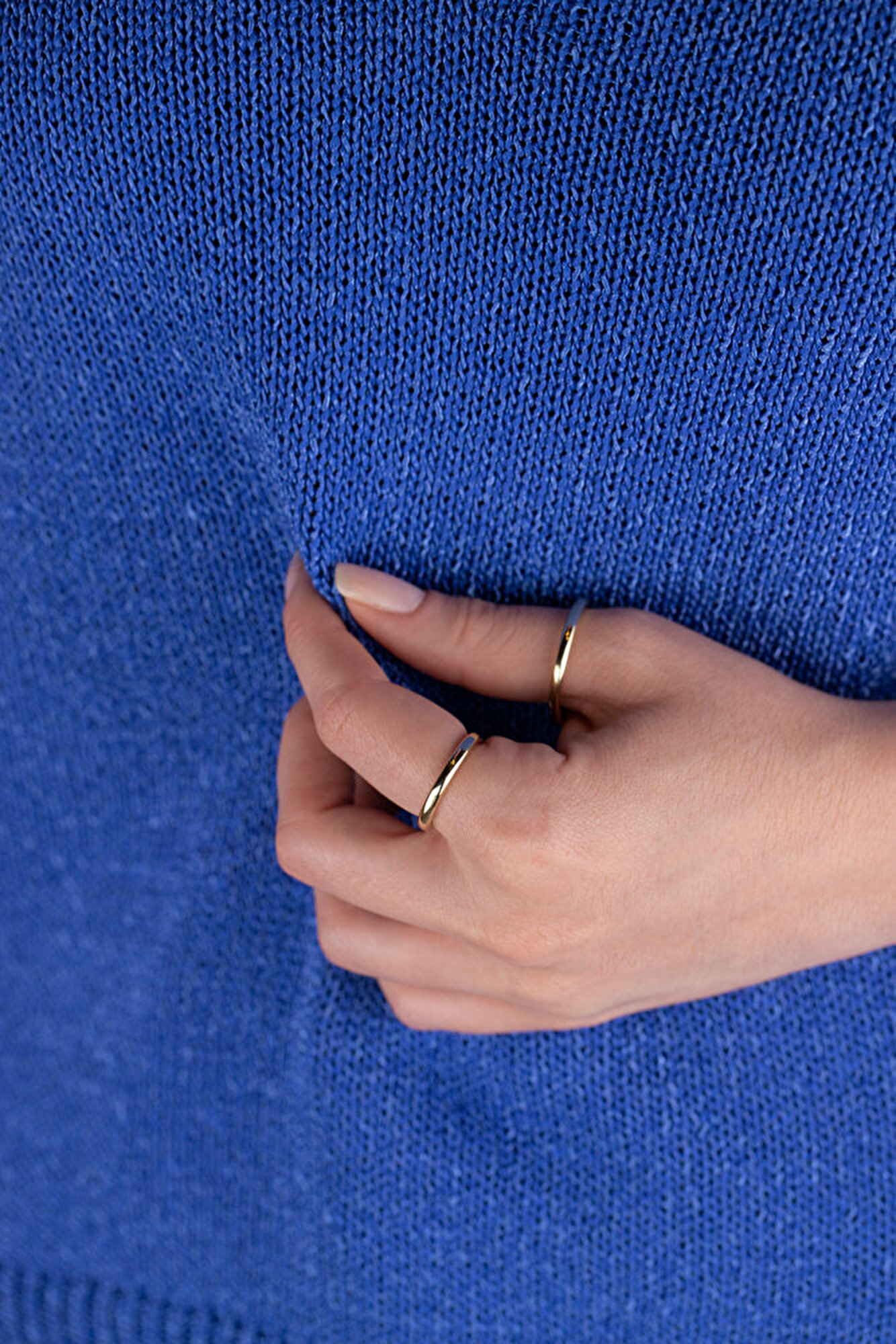 14 Ayar Sarı Altın Modern Alyans