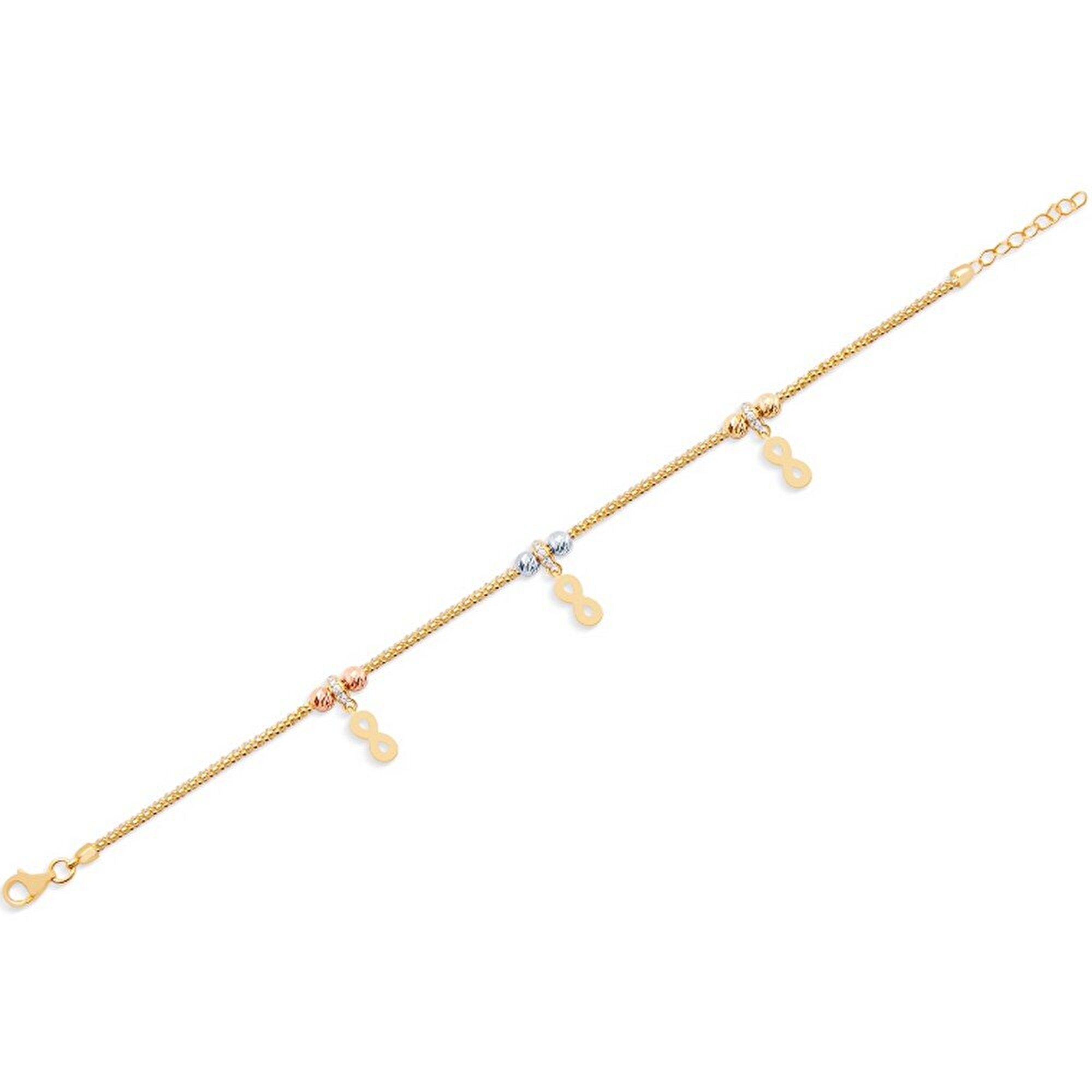 14 Ayar 3 Renkli Altın Dorika Bileklik