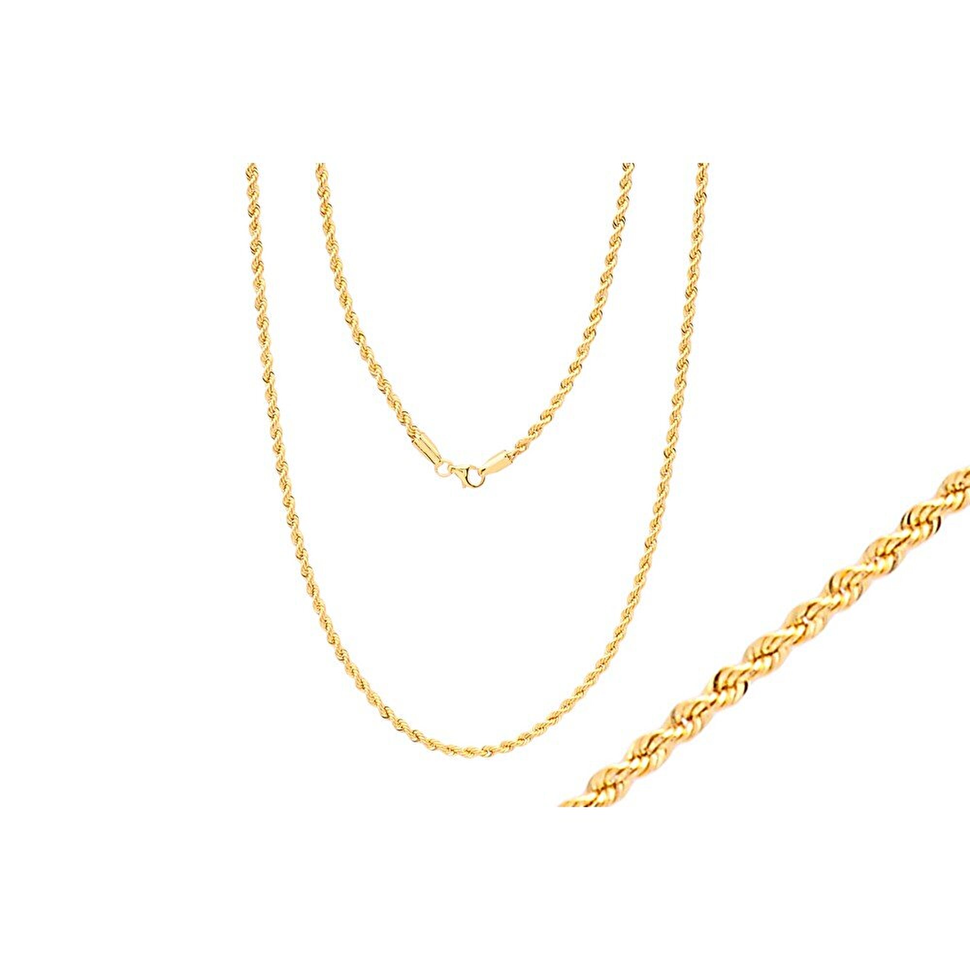 14 Ayar Sarı Altın Halat Zincir