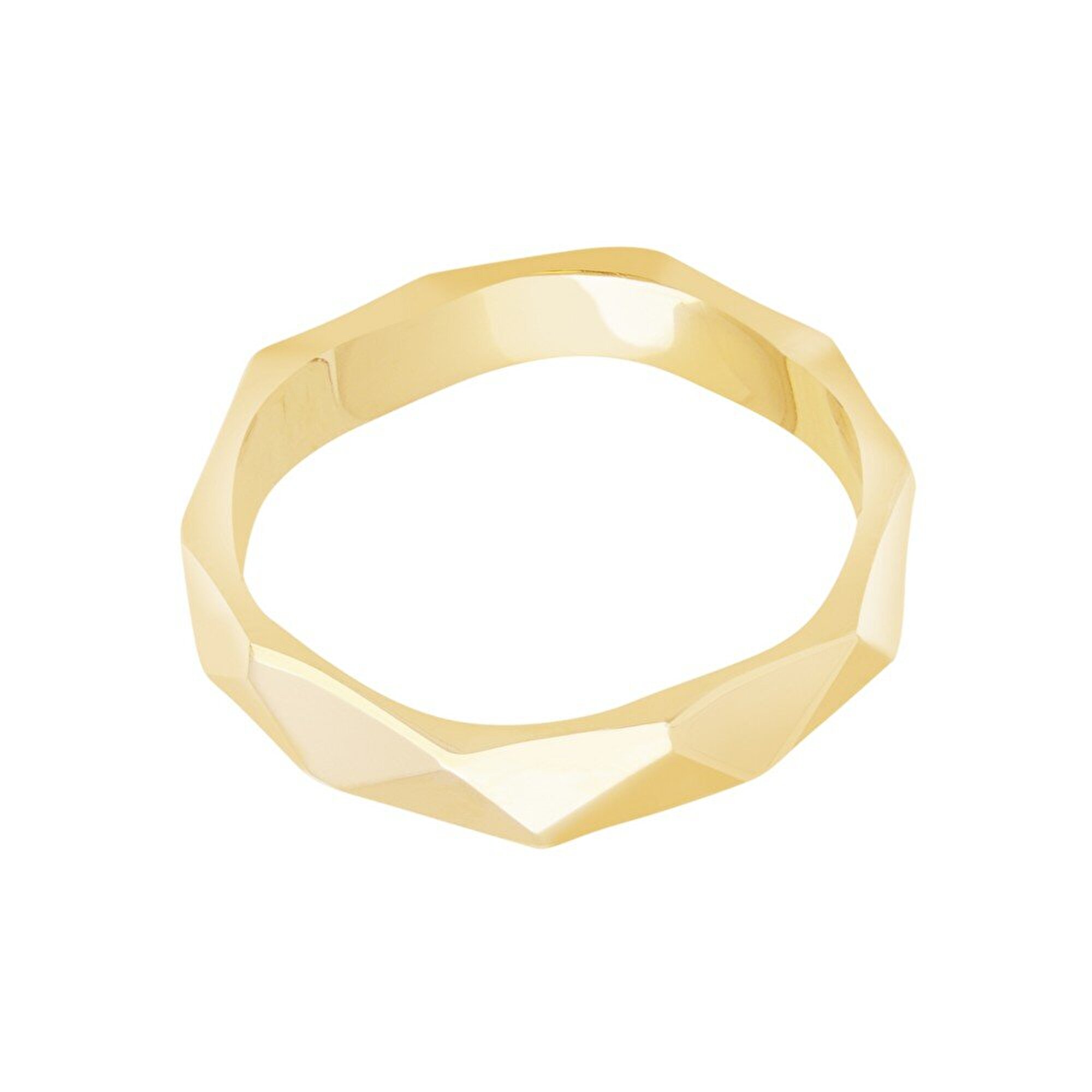 14 Ayar Sarı Altın Modern Alyans