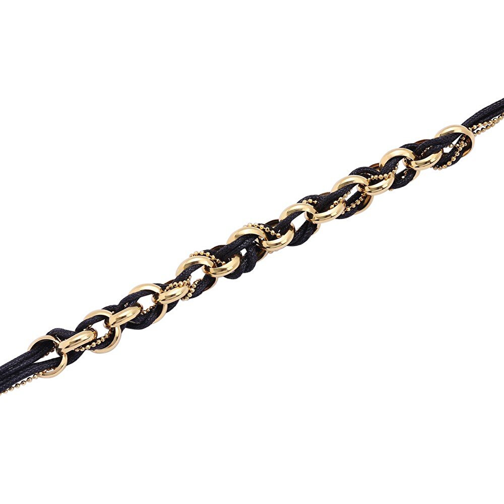 14 Ayar Sarı Altın İpli Bileklik