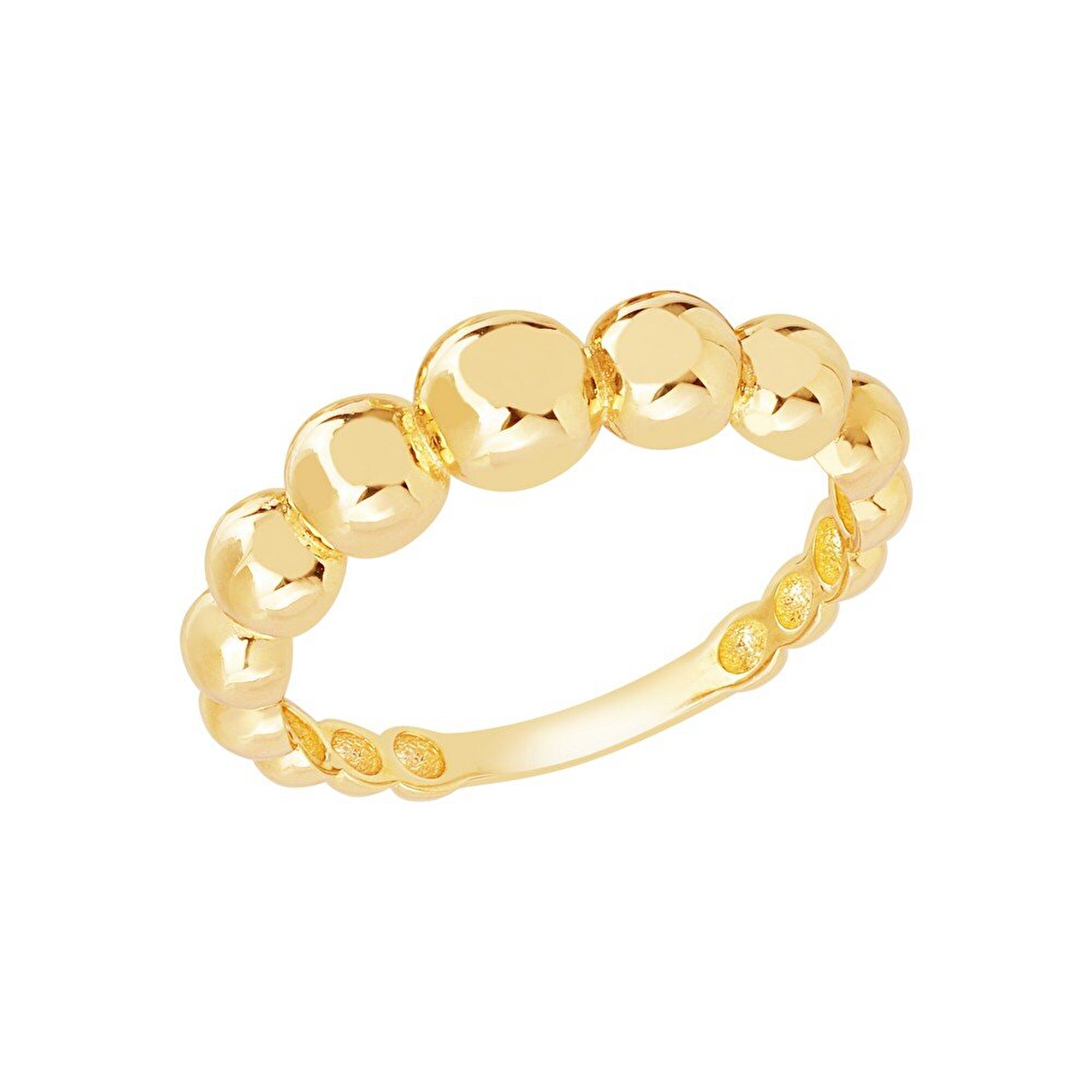 14 Ayar Sarı Altın Trend Minimal Yüzük