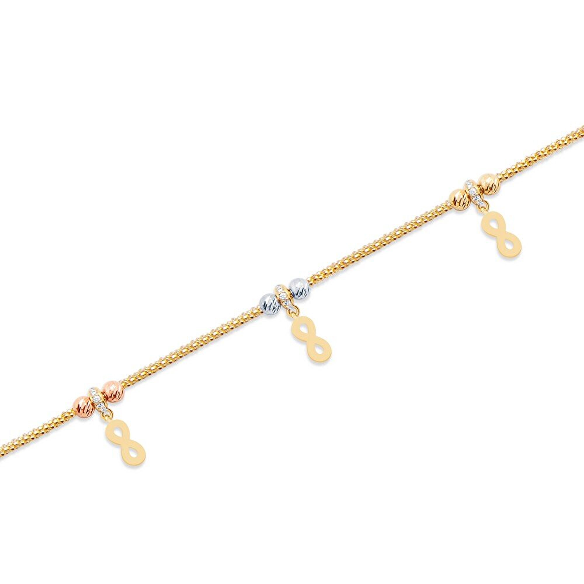 14 Ayar 3 Renkli Altın Dorika Bileklik