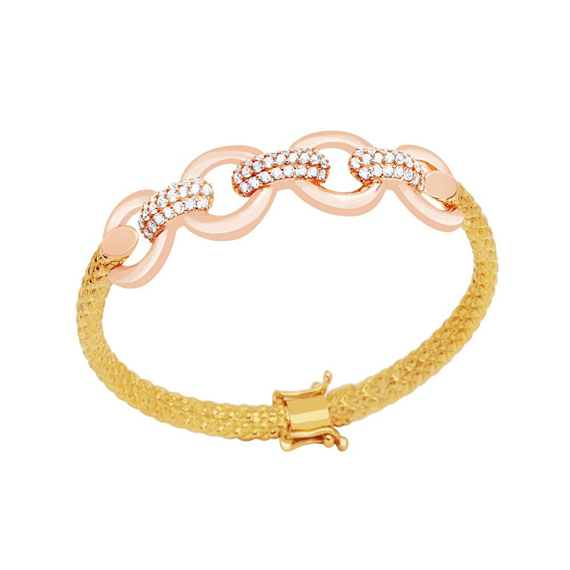 22 Ayar Sarı Altın Kelepçe Bilezik