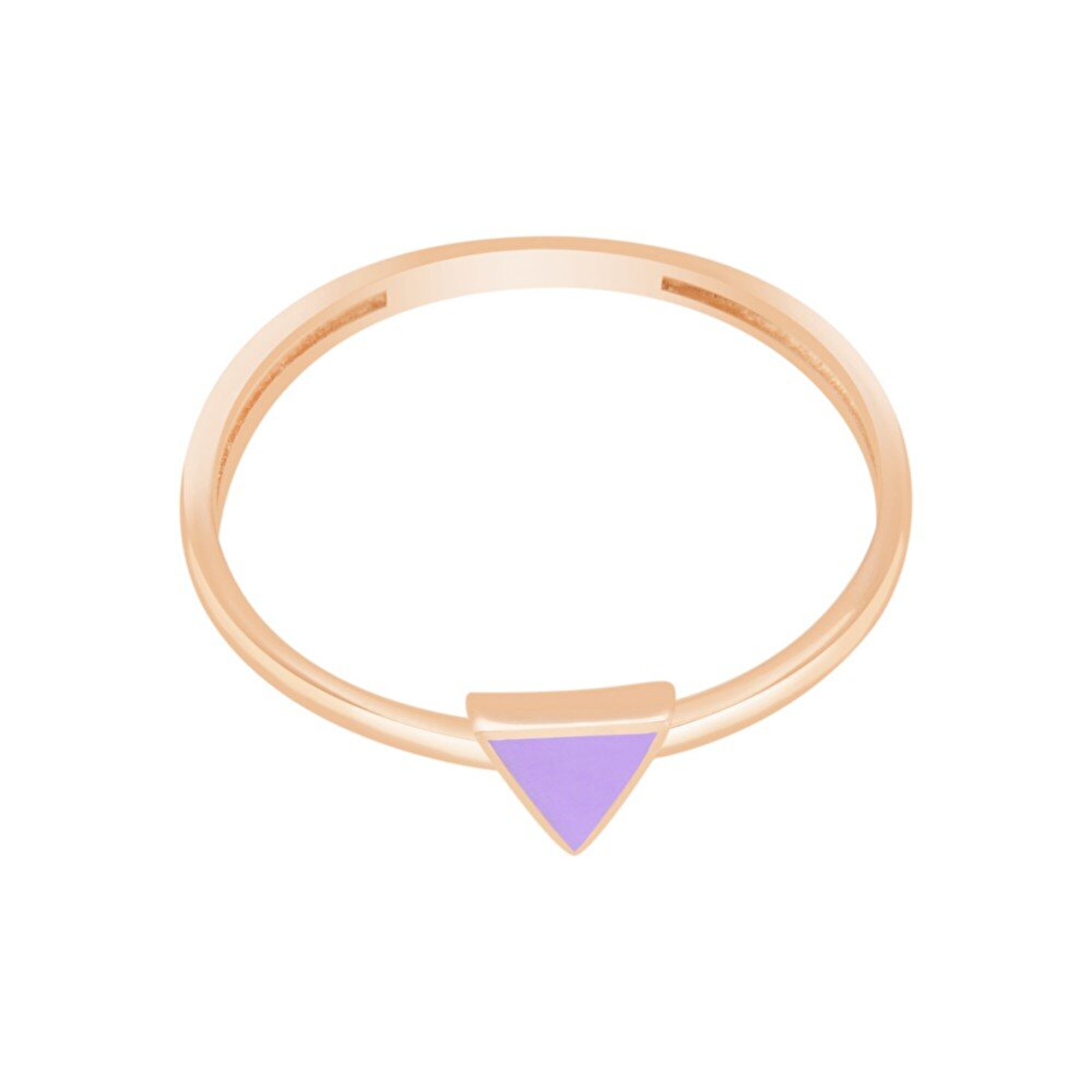 14 Ayar Mor Mineli Minimal Yüzük