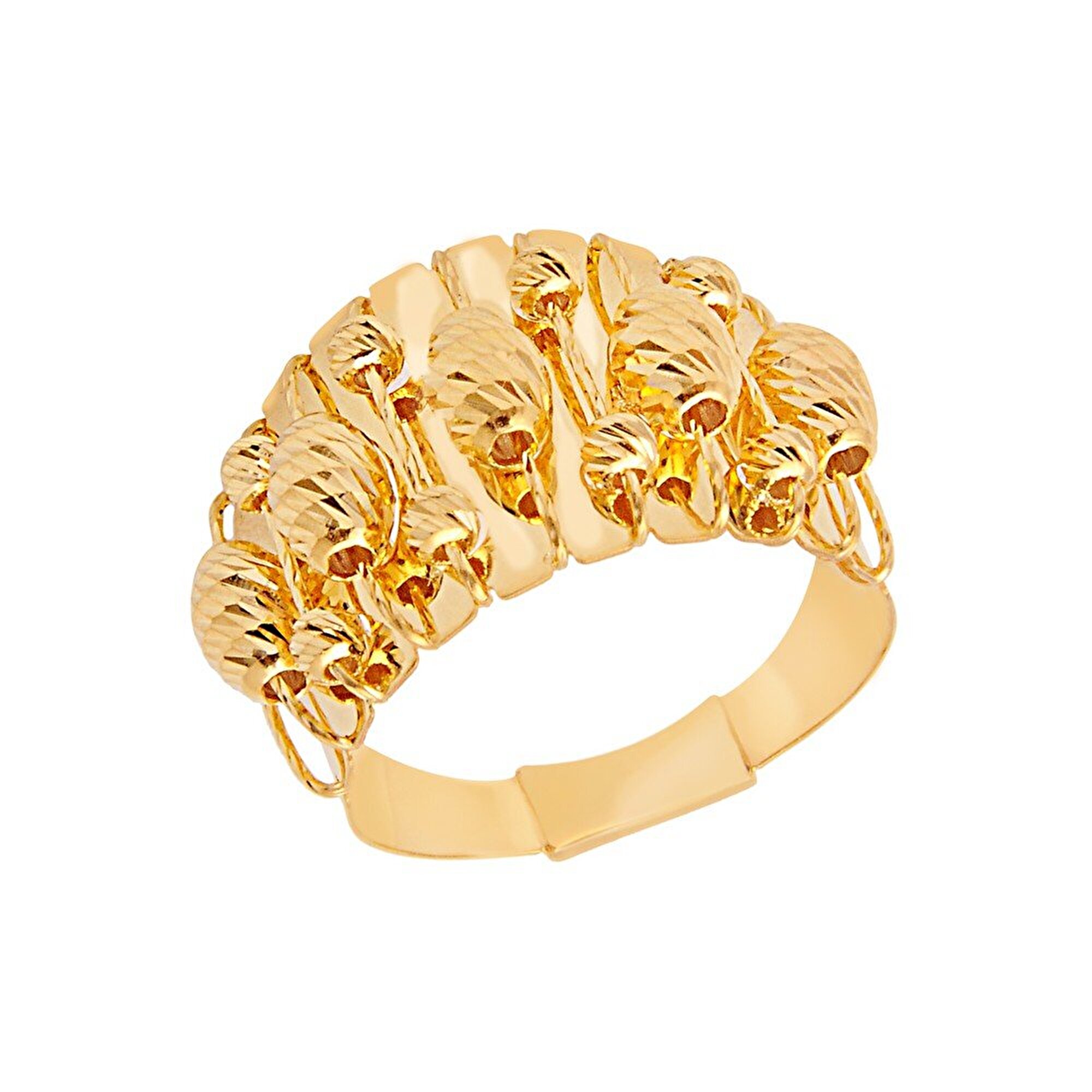 22 Ayar Sarı Altın Toplu Yüzük