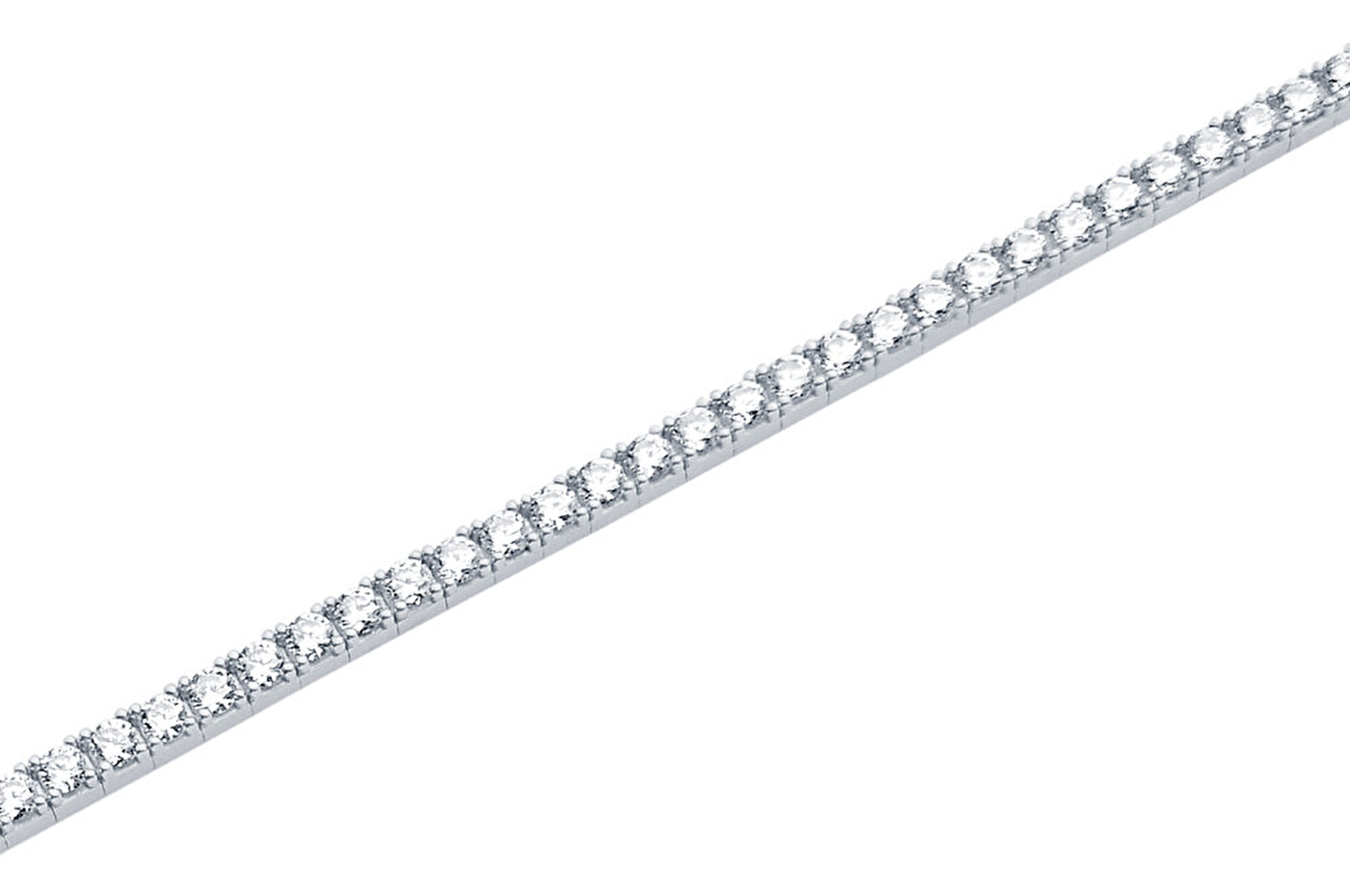 14 Ayar Beyaz Altın Su Yolu Bileklik