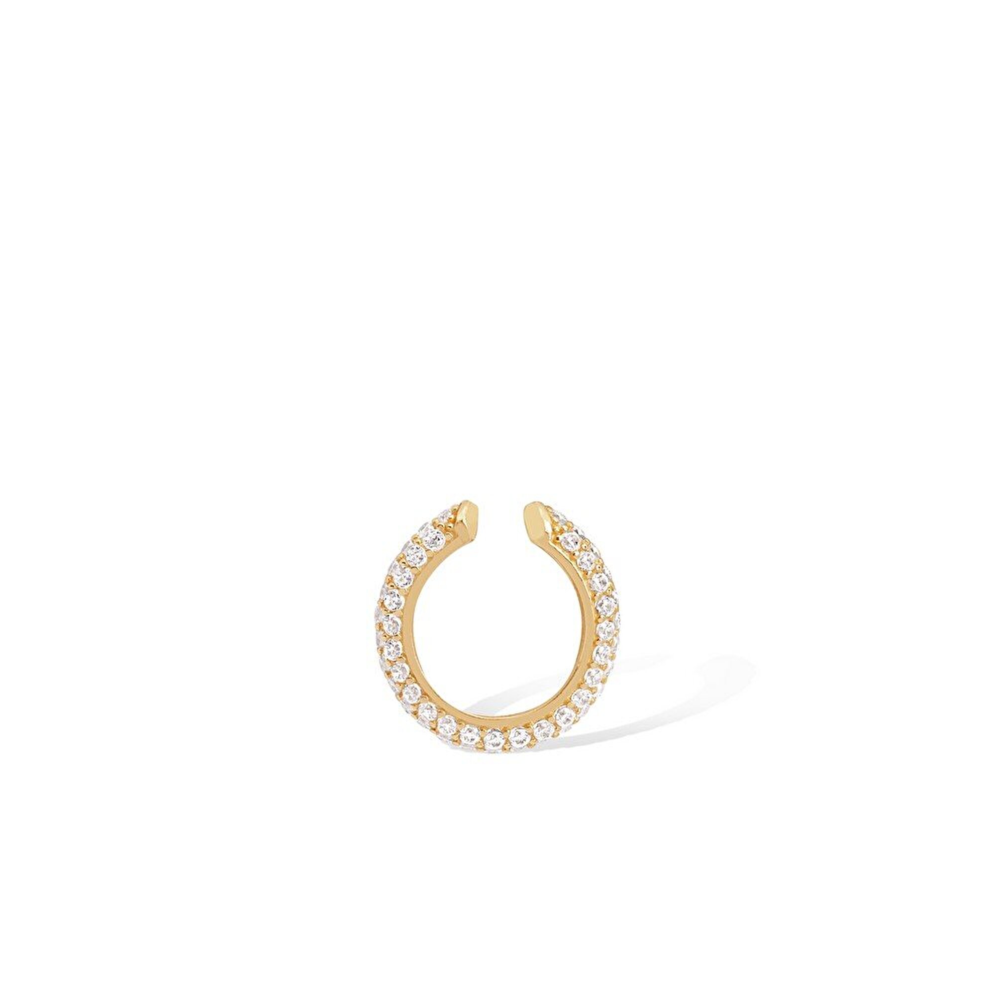 14 Ayar Sarı Altın Kıkırdak Küpe