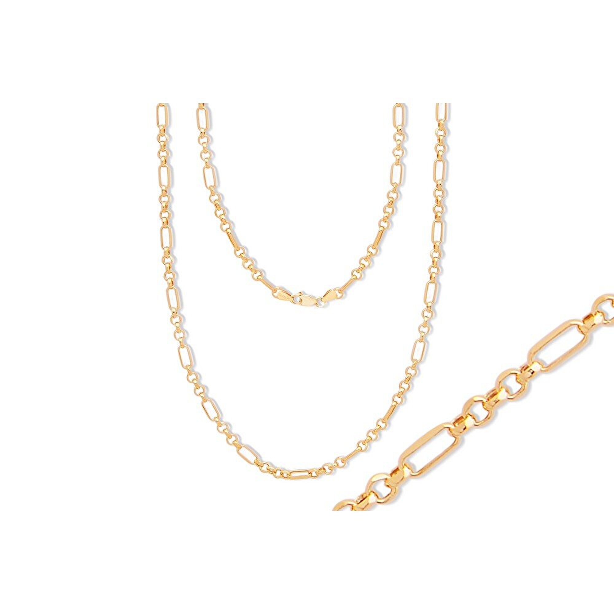 14 Ayar Sarı Altın Erkek Zincir