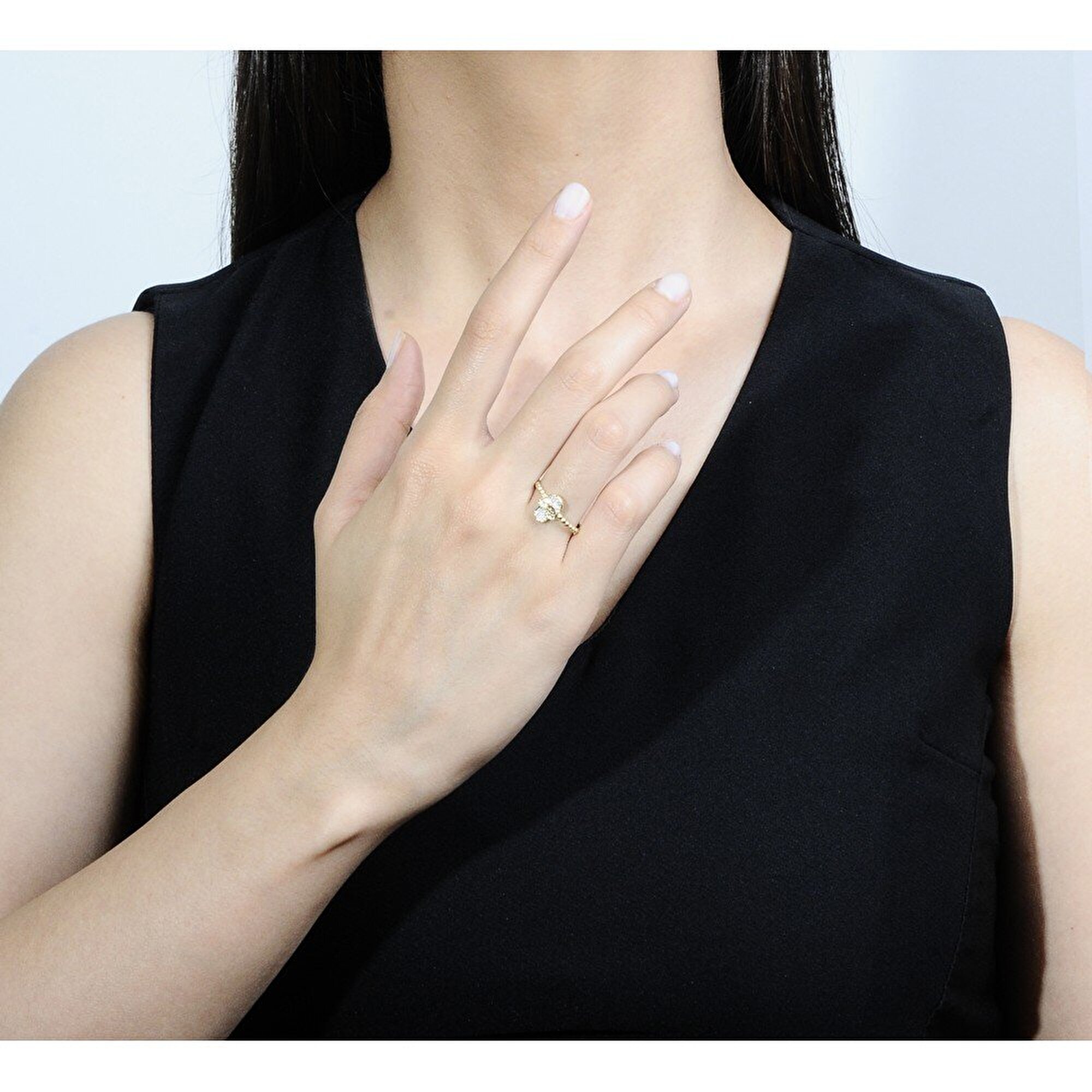 14 Ayar Sarı Altın Serçe Parmak Yüzük