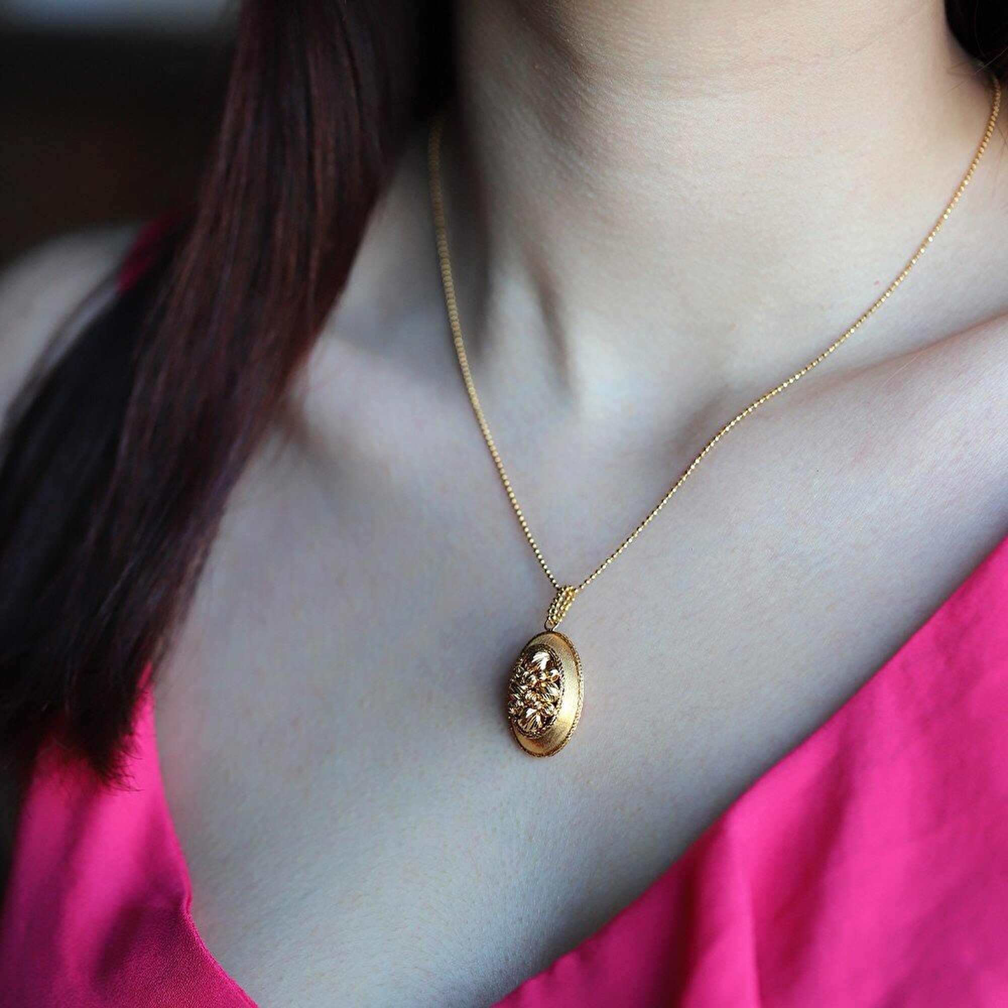 22 Ayar Sarı Altın Dorika Kolye