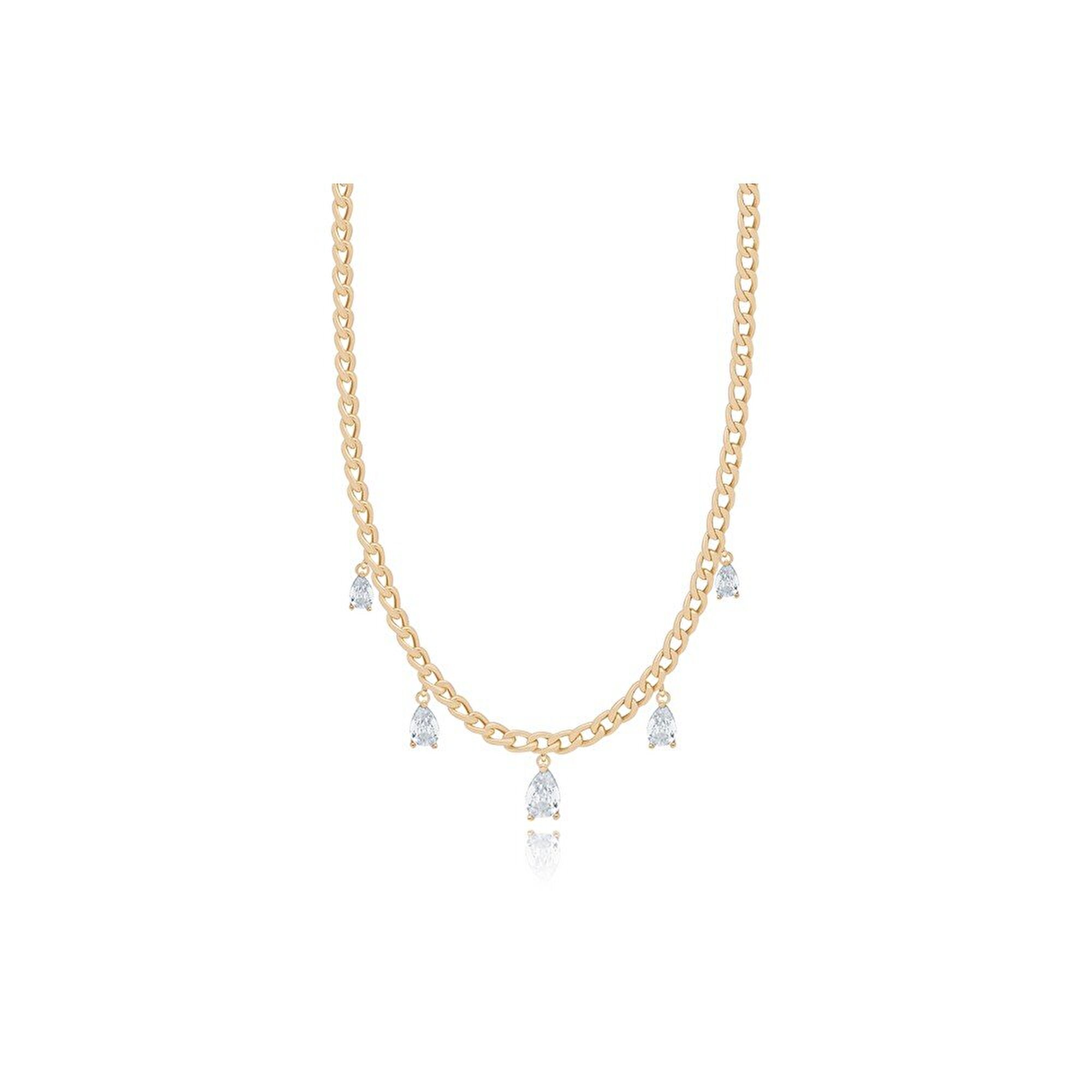 14 Ayar Sarı Altın Trend Choker Kolye