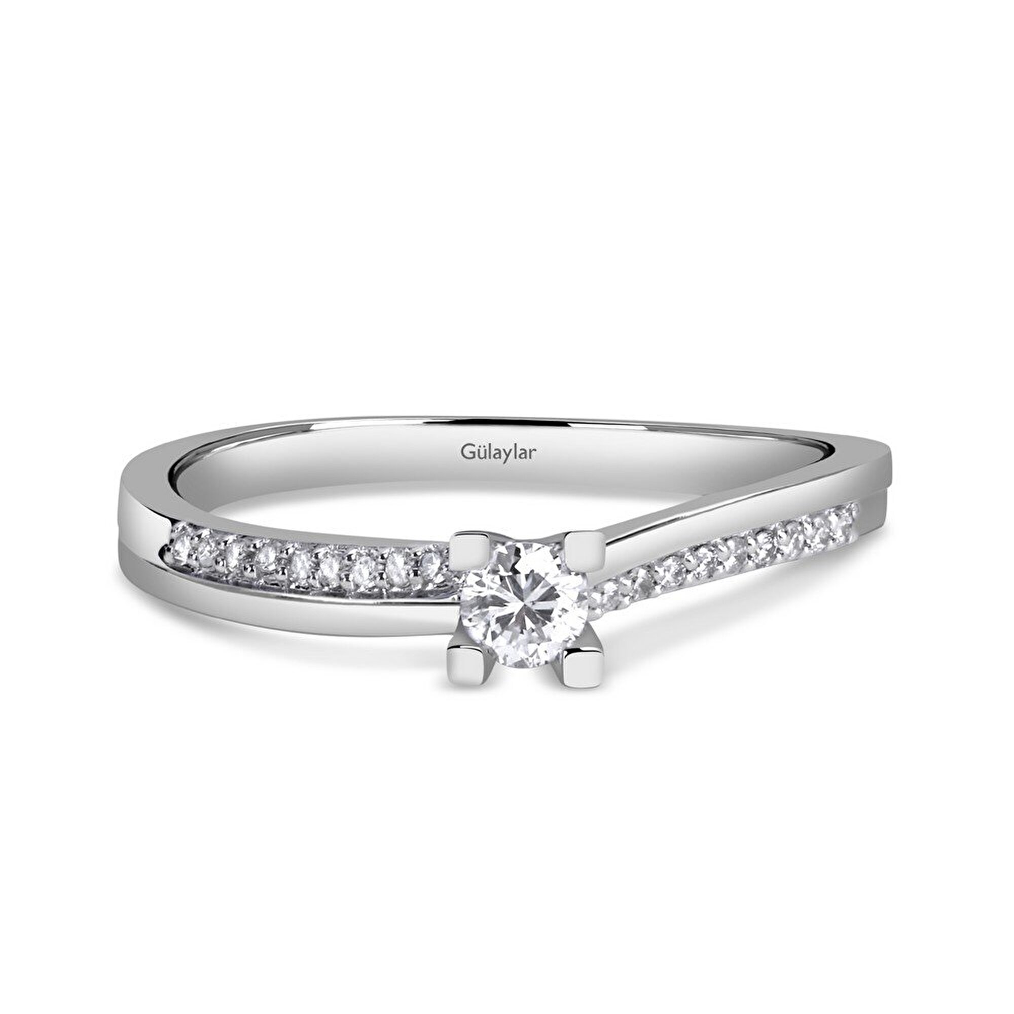 0,22 Karat Tektaş Pırlanta Yüzük