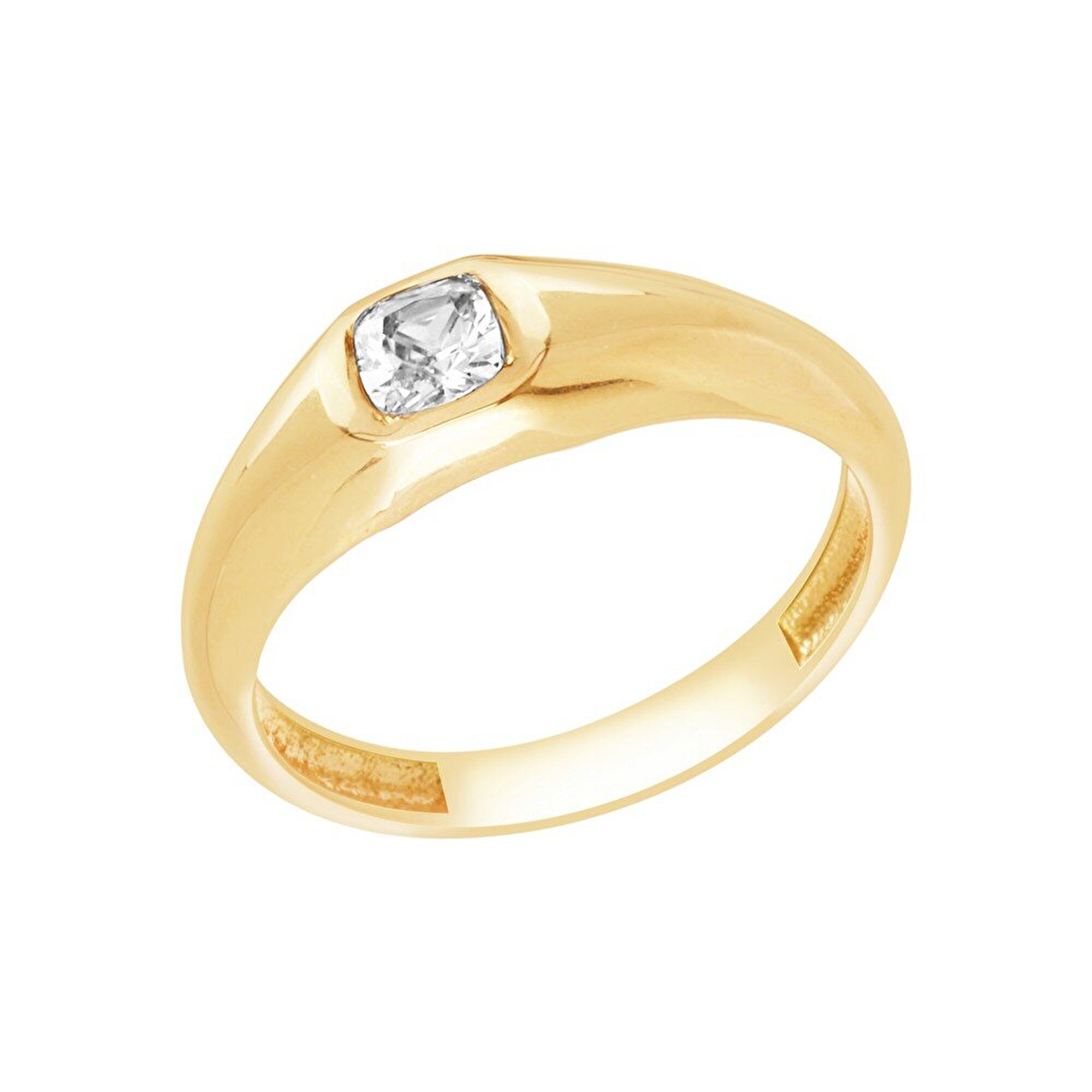 14 Ayar Sarı Altın Trend Yüzük