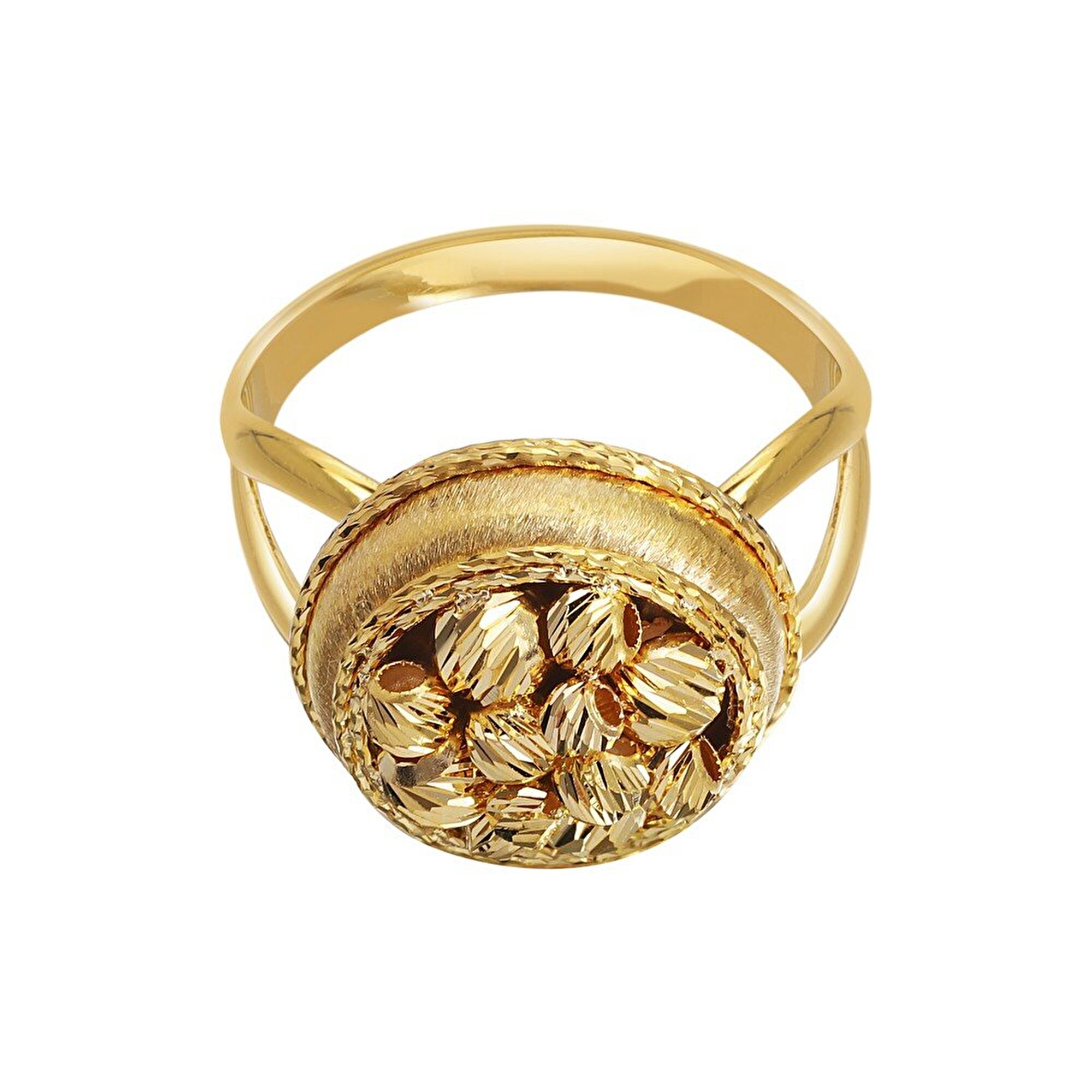 22 Ayar Sarı Altın Dorika Yüzük