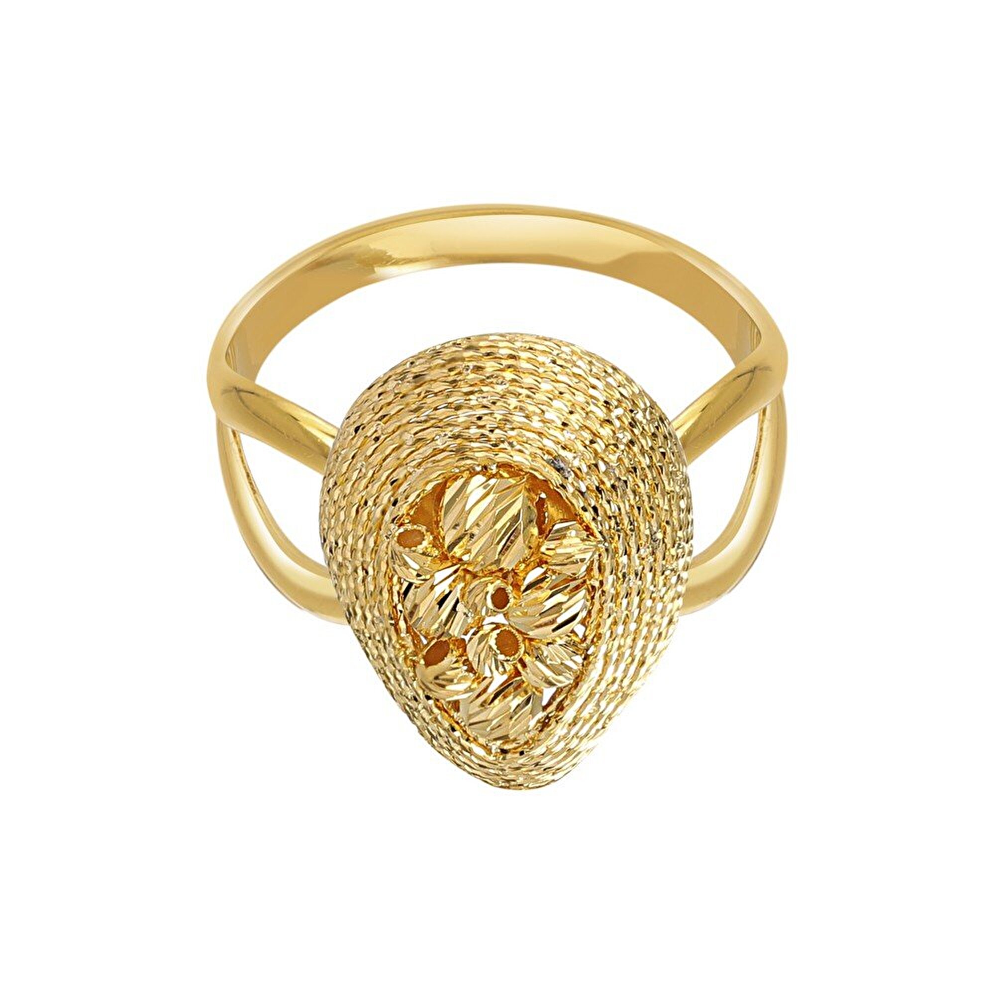 22 Ayar Sarı Altın Dorika Yüzük