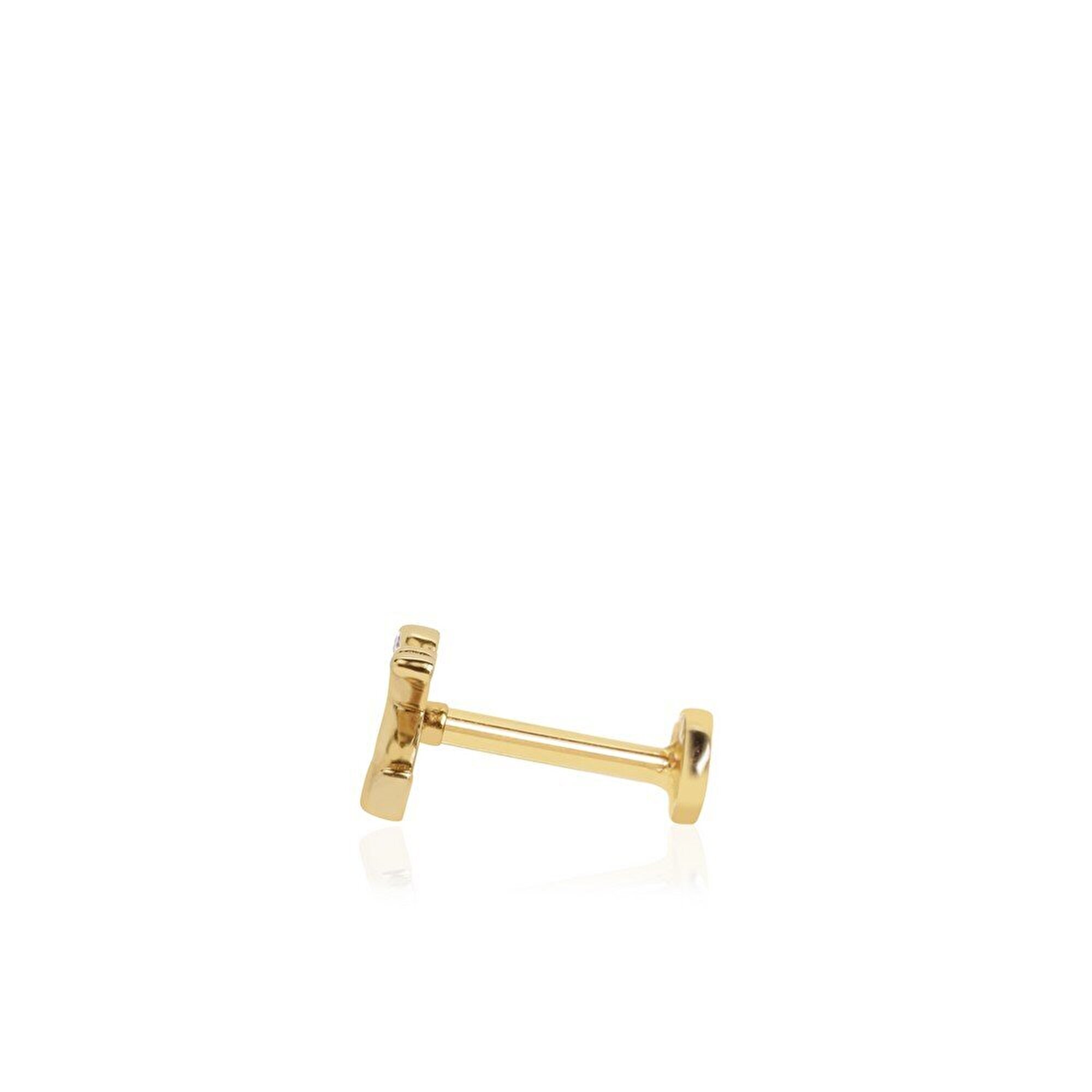 14 Ayar Sarı Altın Tragus Piercing