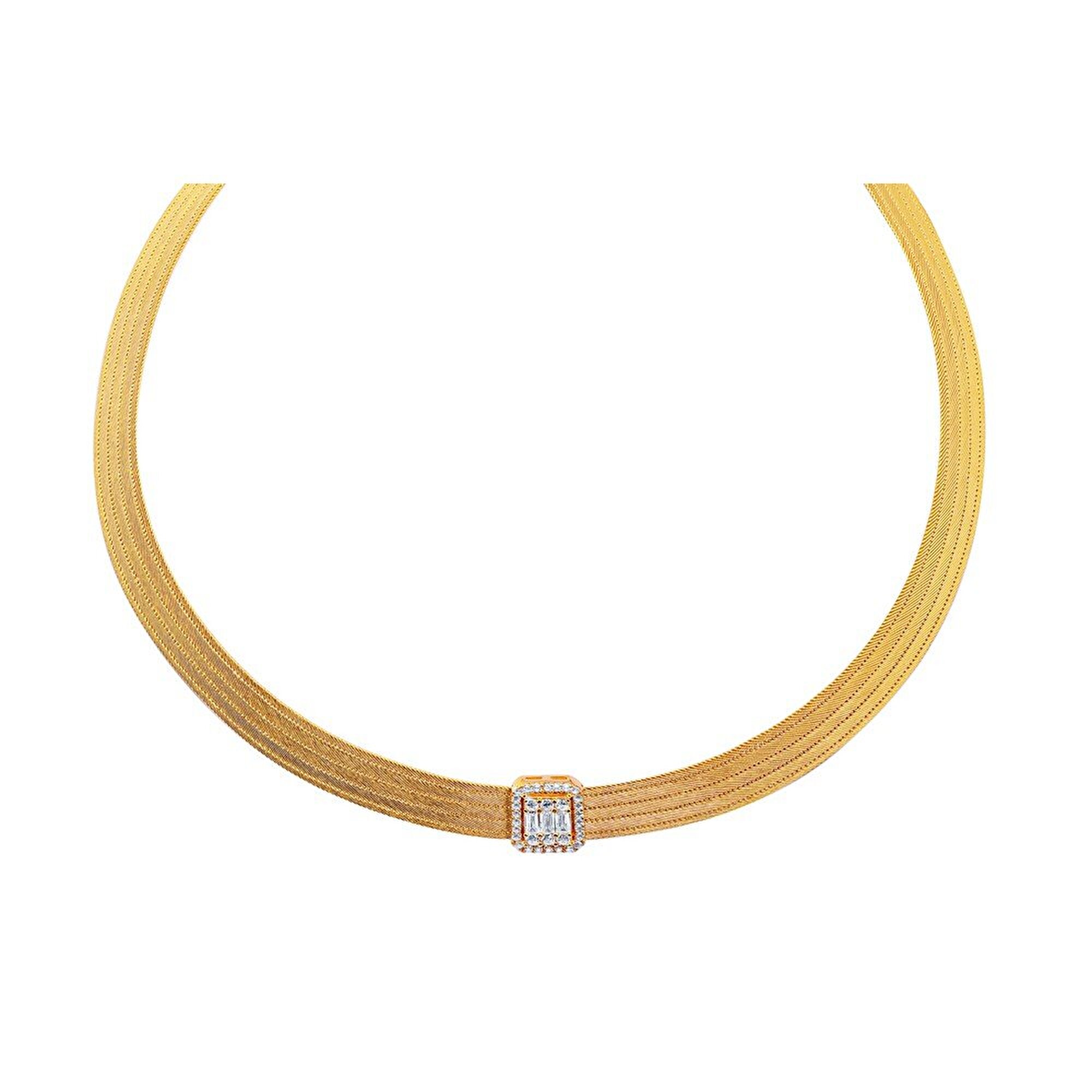 22 Ayar Sarı Altın Trabzon Hasır Gerdanlık