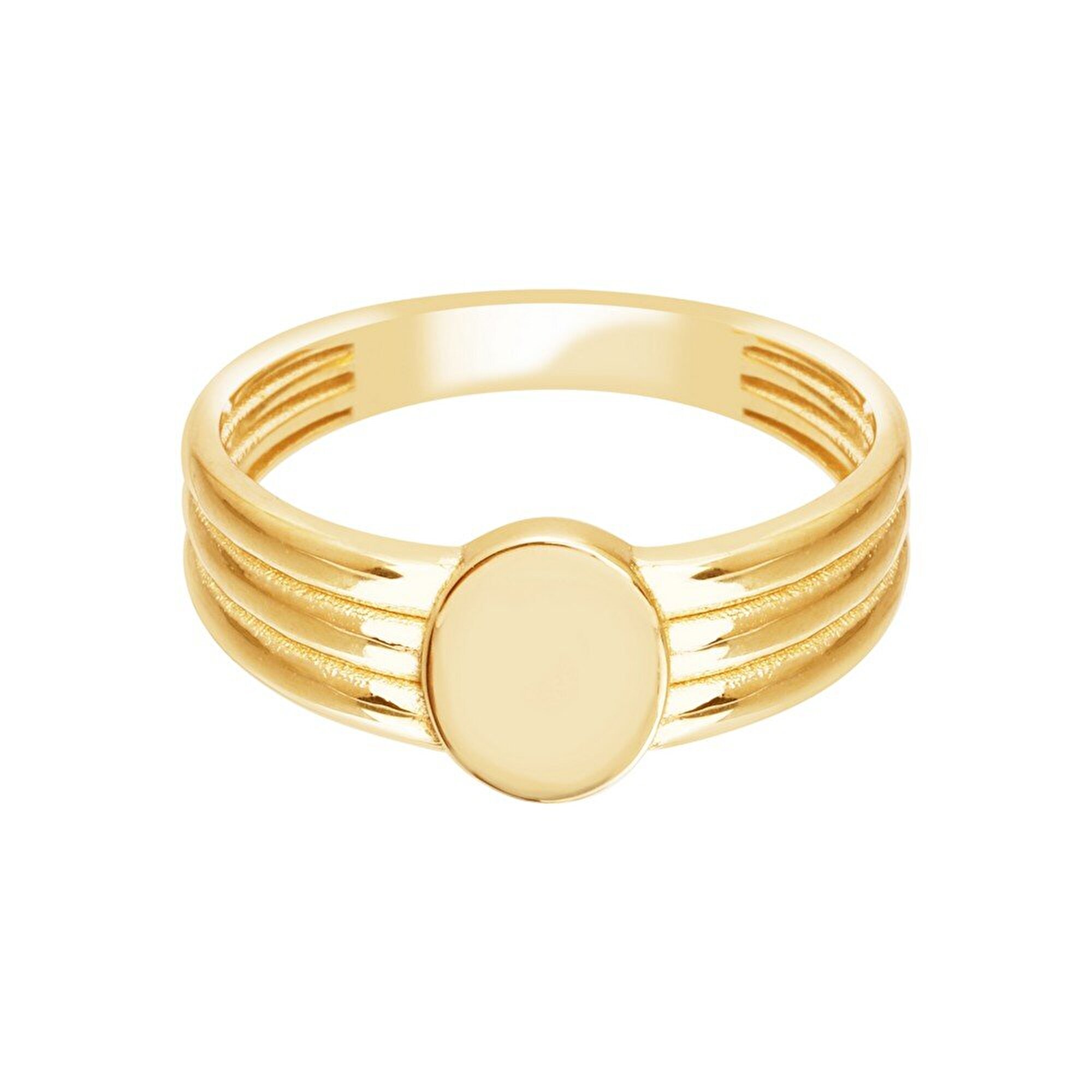 14 Ayar Sarı Altın Kişiye Özel Harf Yüzük