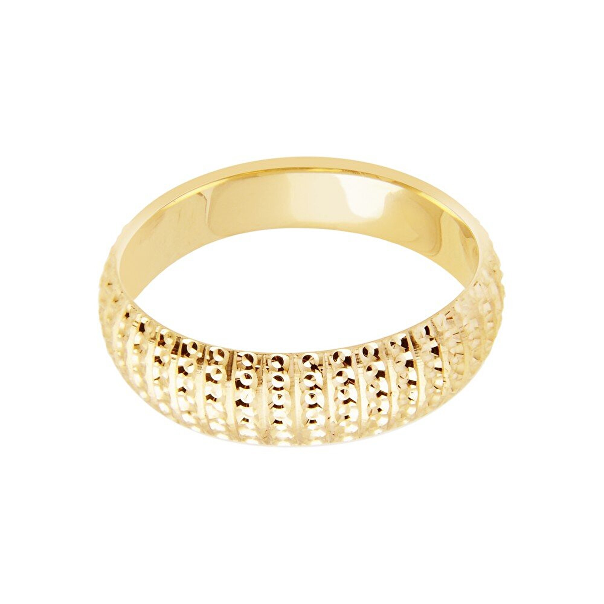 14 Ayar Sarı Altın Modern Alyans