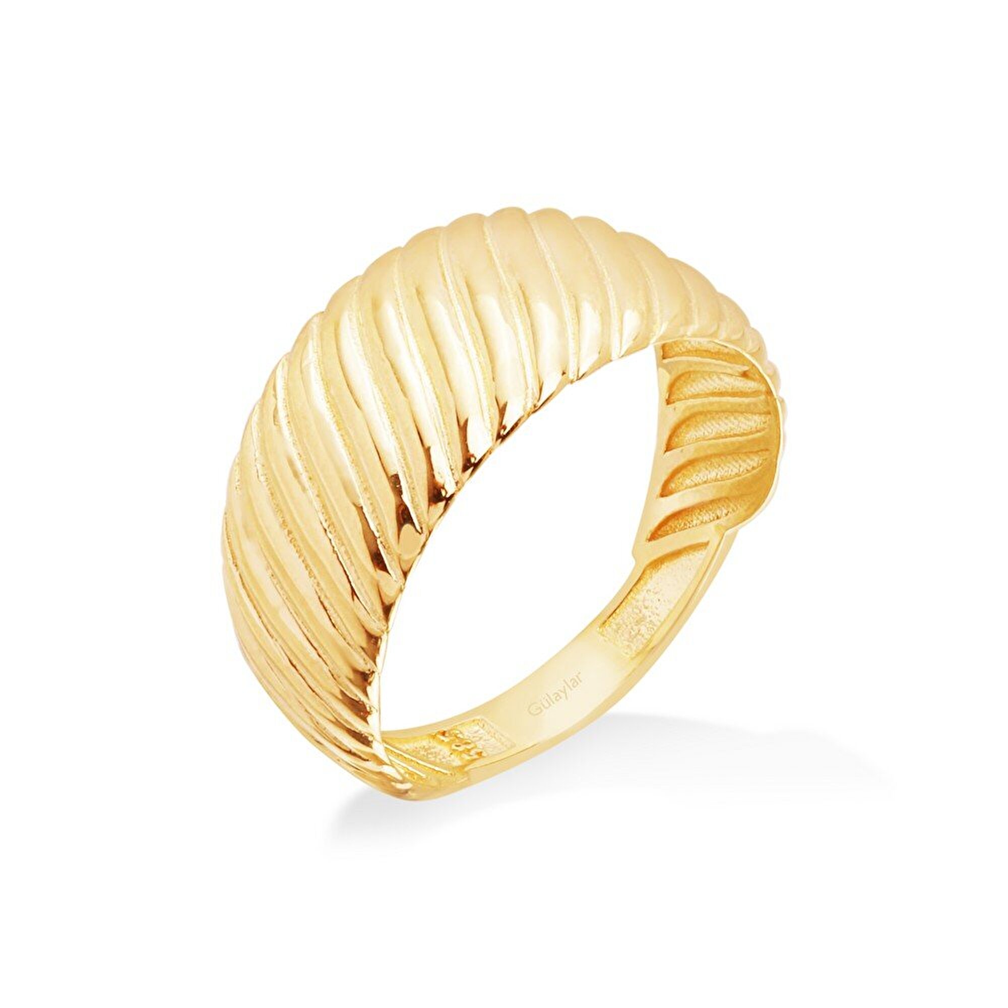 14 Ayar Sarı Altın Trend Burgu Yüzük