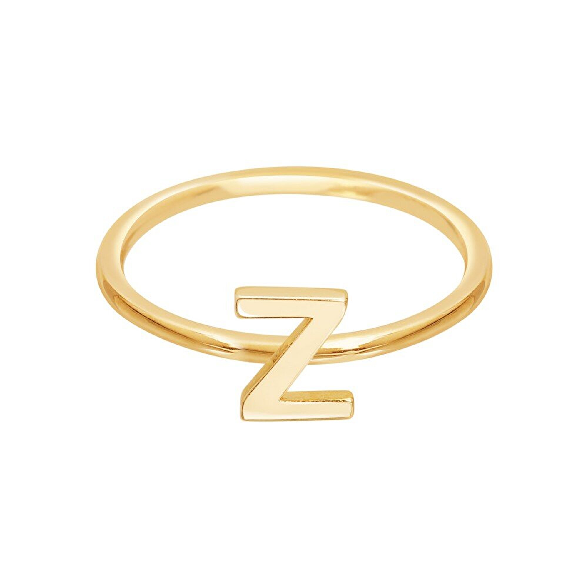 14 Ayar Sarı Altın Z Harf Yüzük
