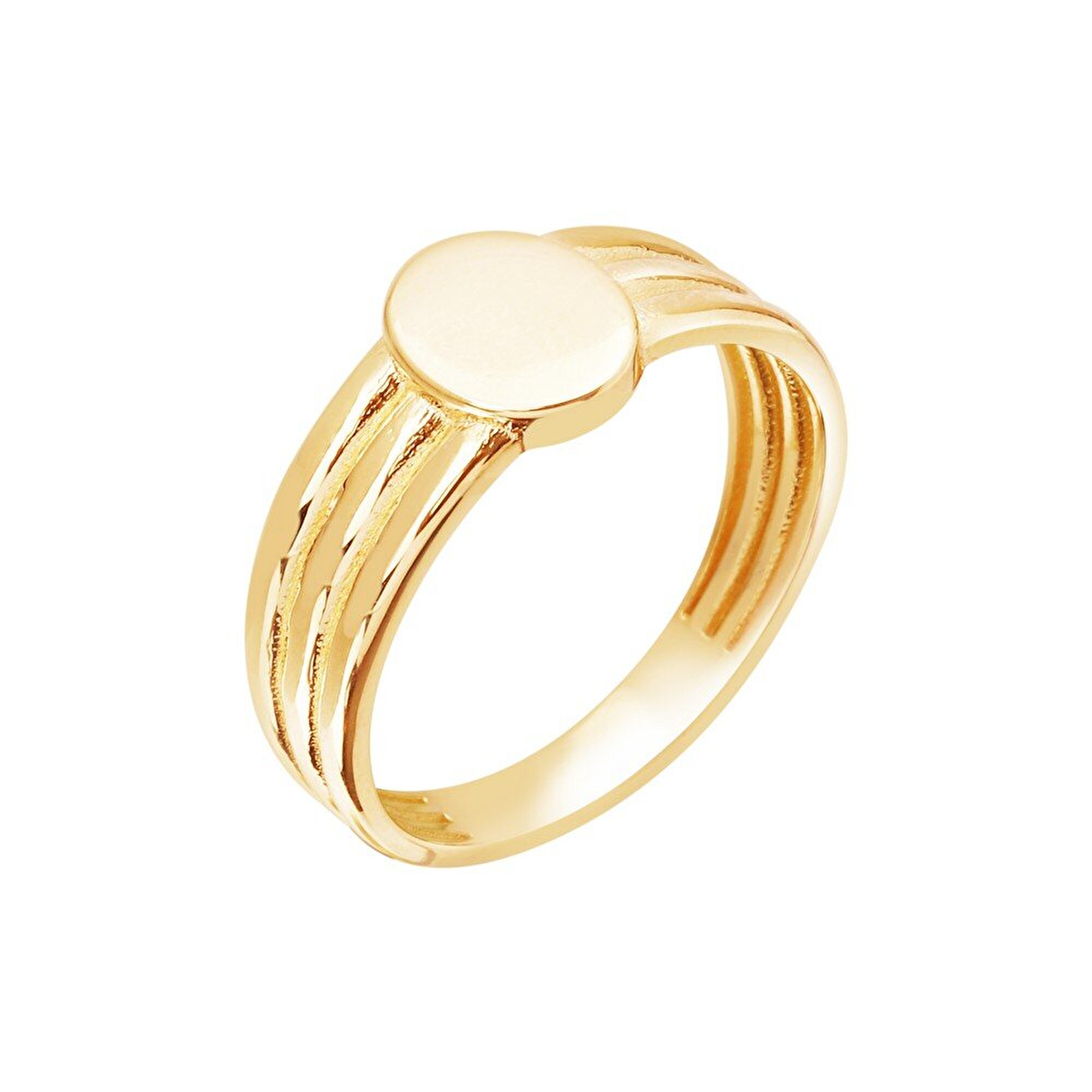 14 Ayar Sarı Altın Kişiye Özel Harf Yüzük