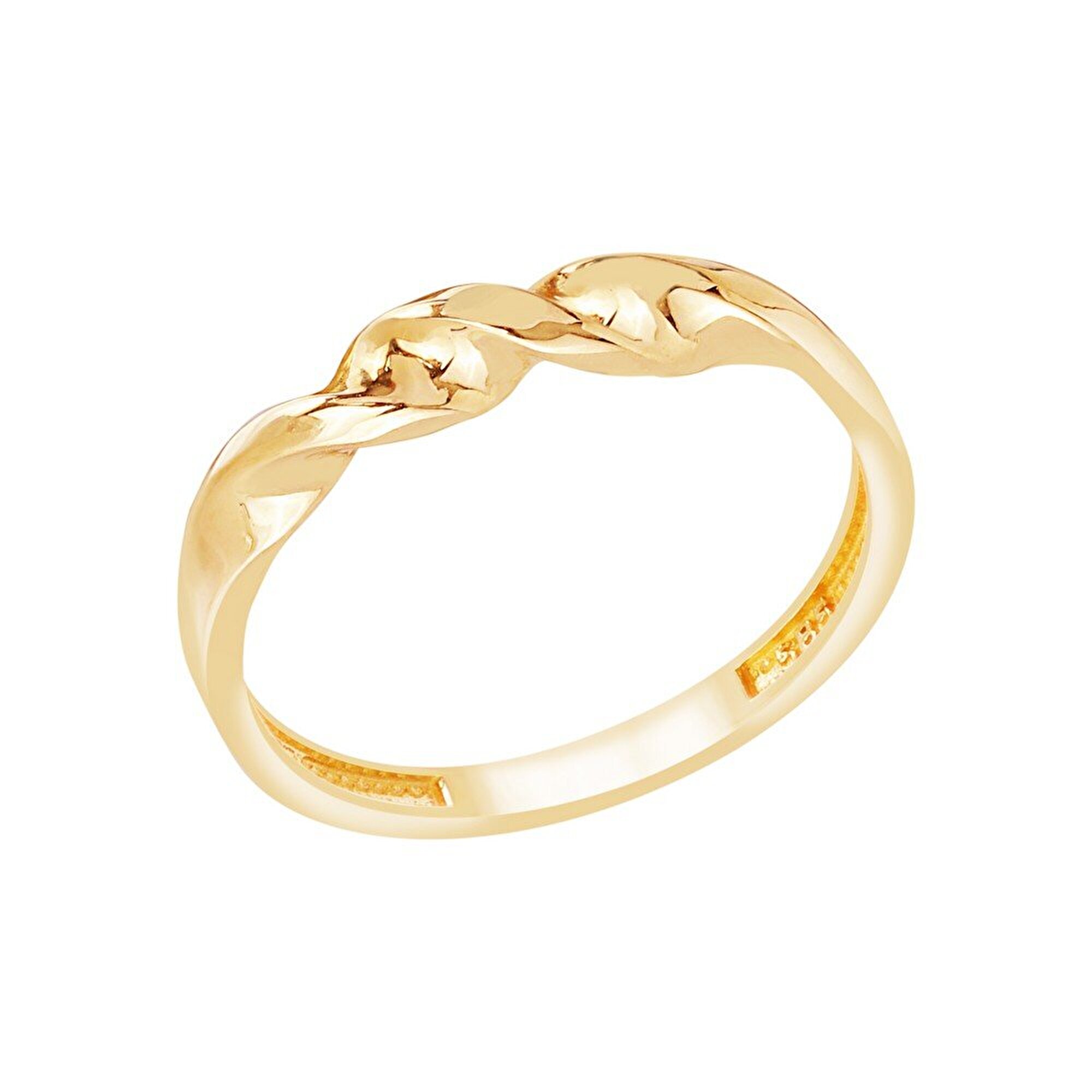 14 Ayar Sarı Altın Trend Burgu Yüzük